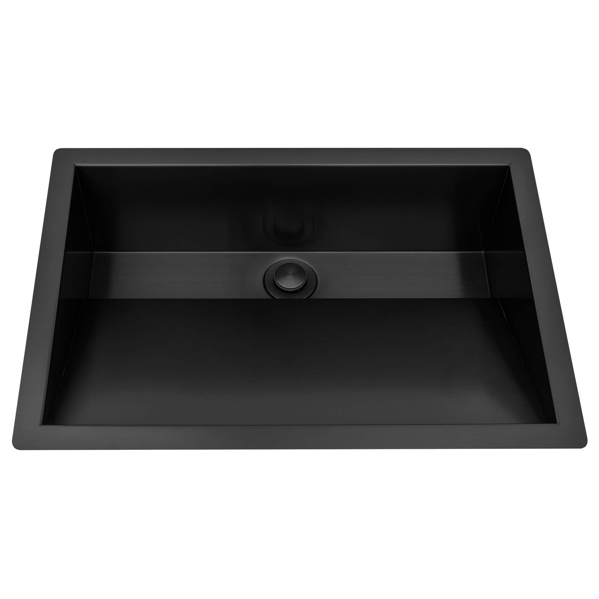 black bathroom sink