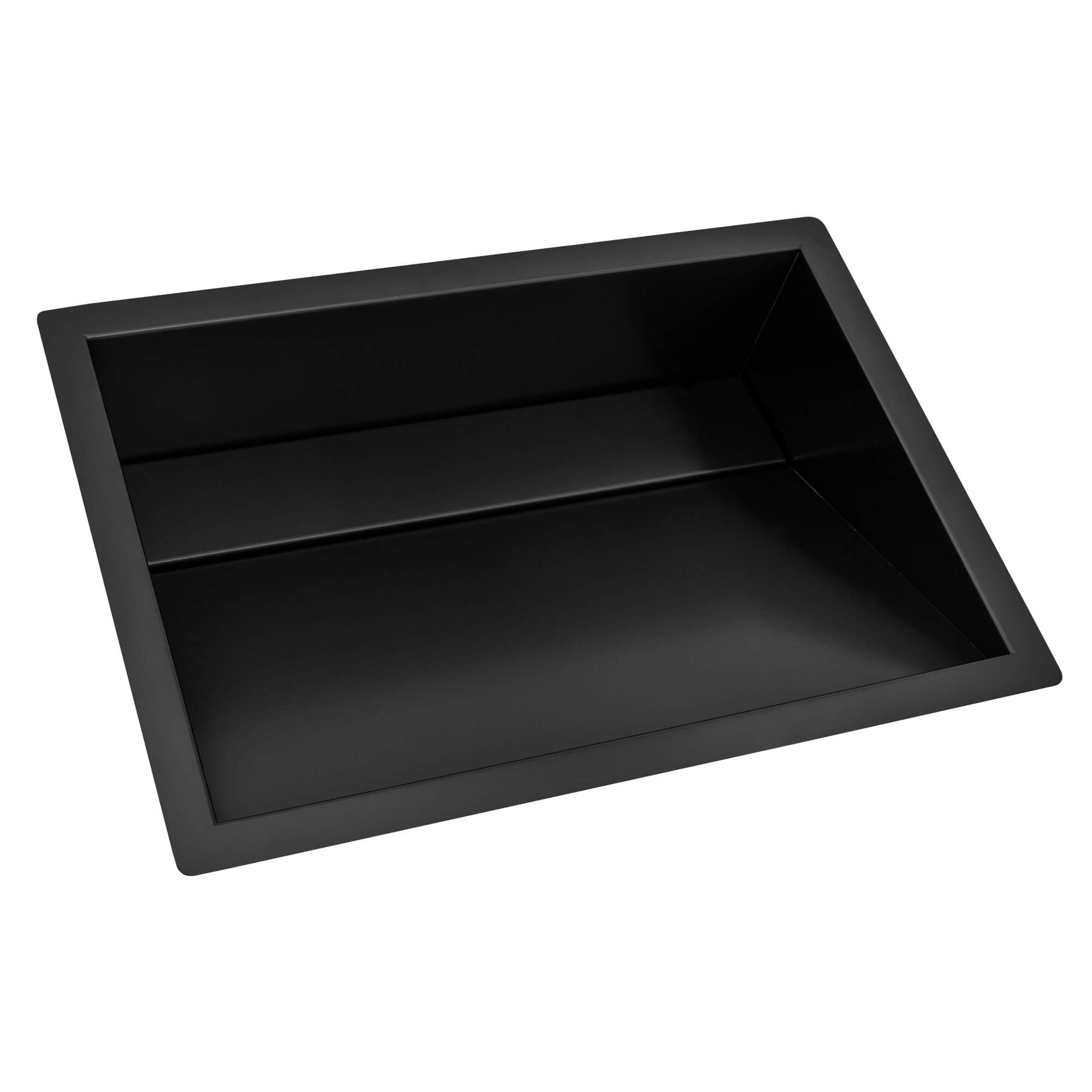 black bathroom sink