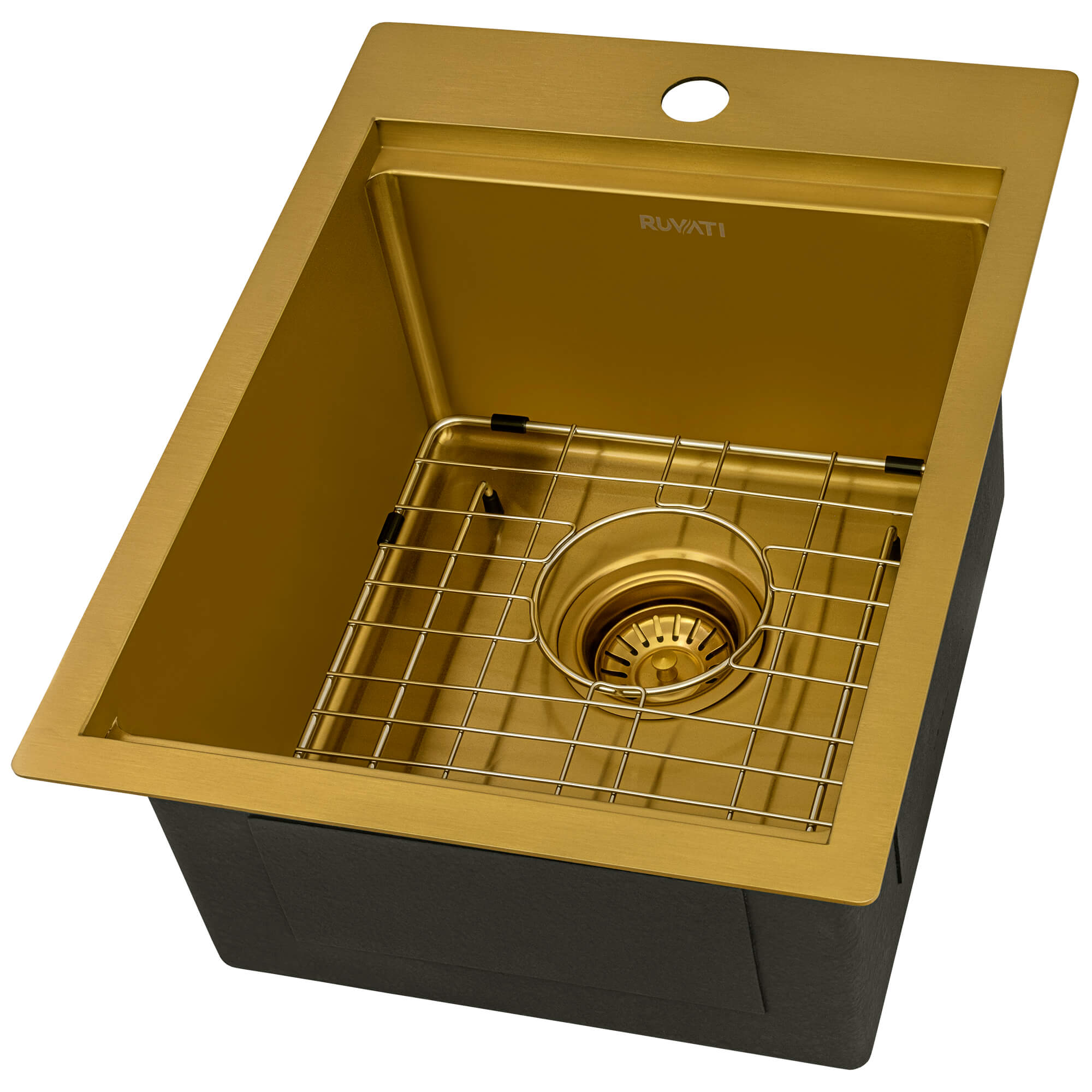 matte gold kitchen sink