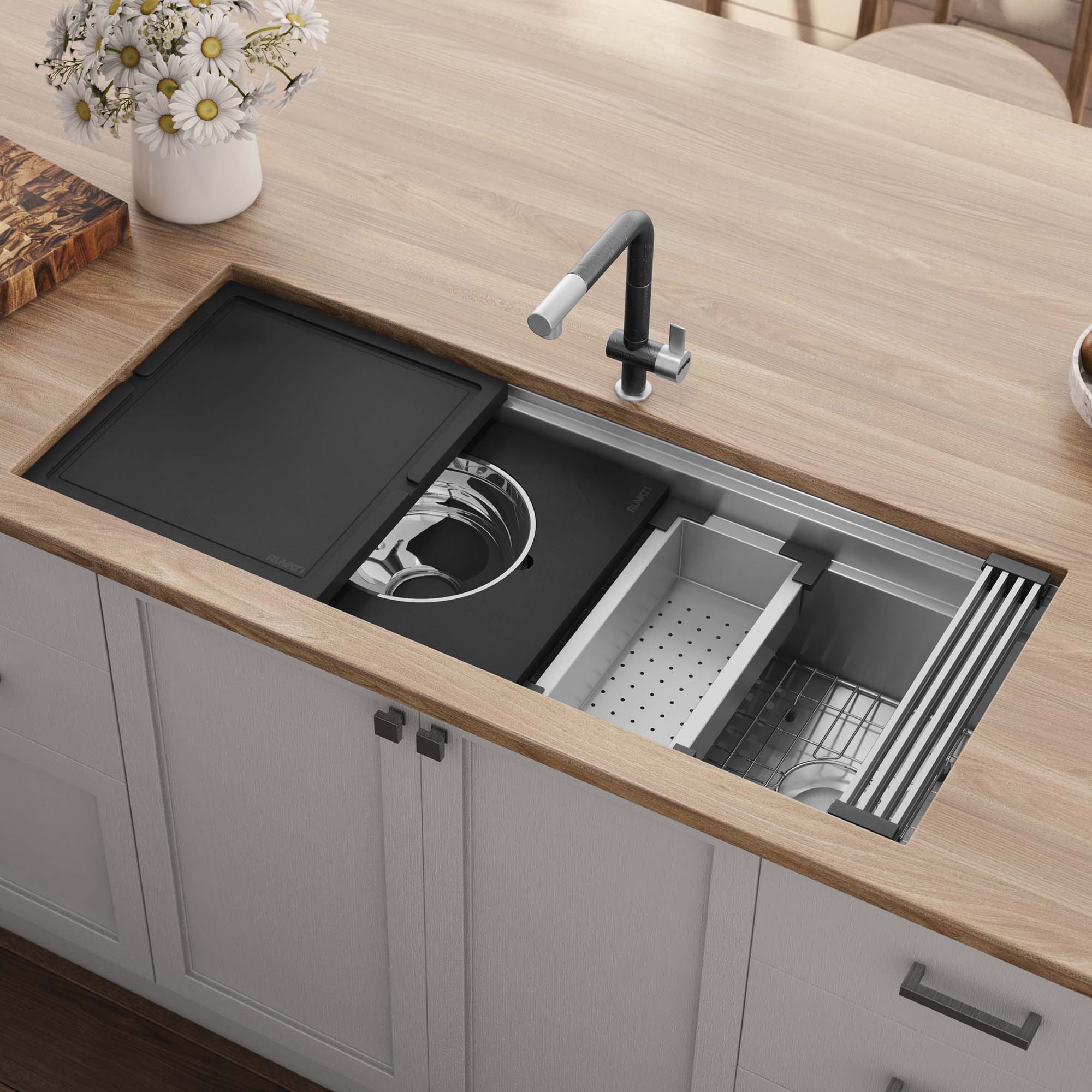 stainless steel kitchen sink