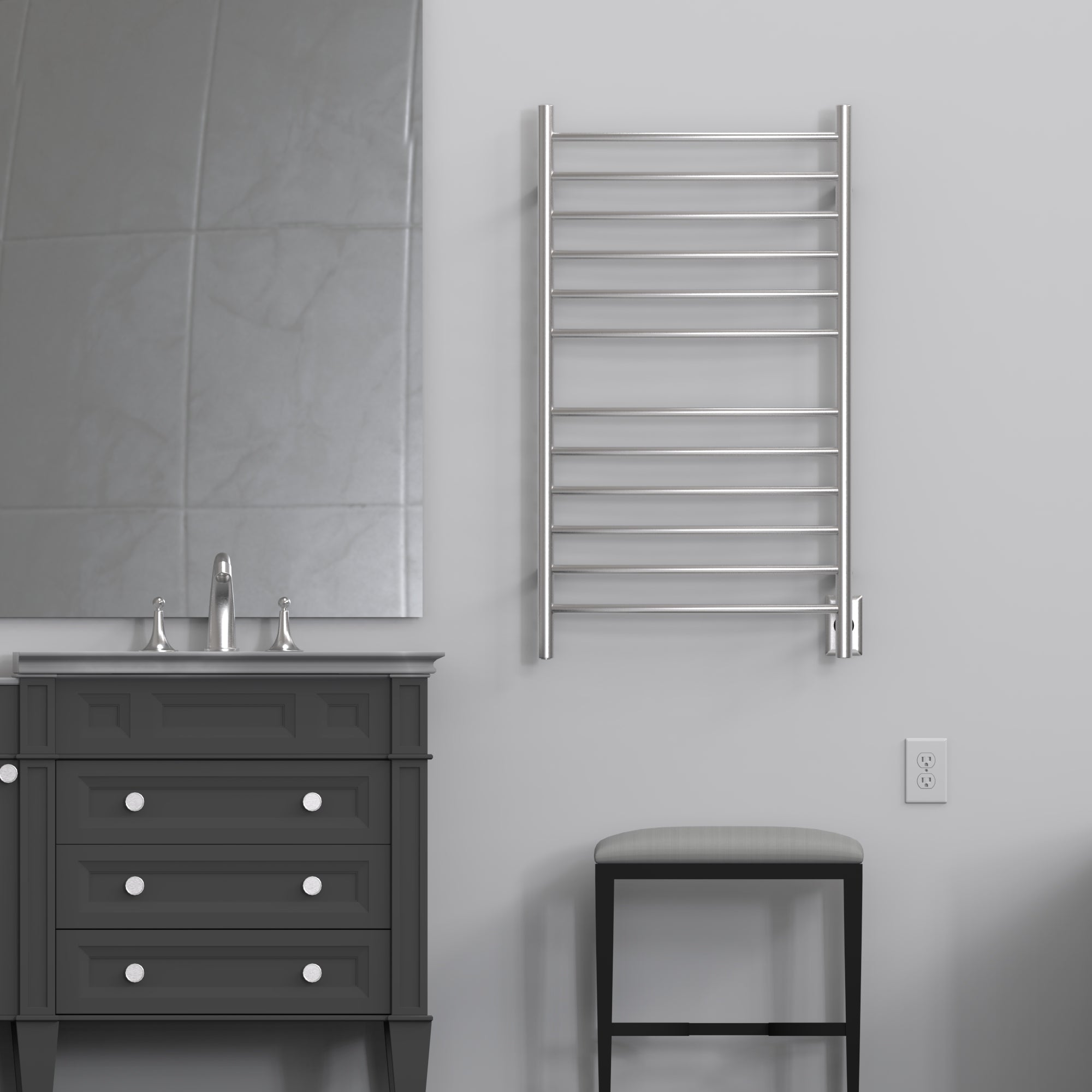 polished towel warmers