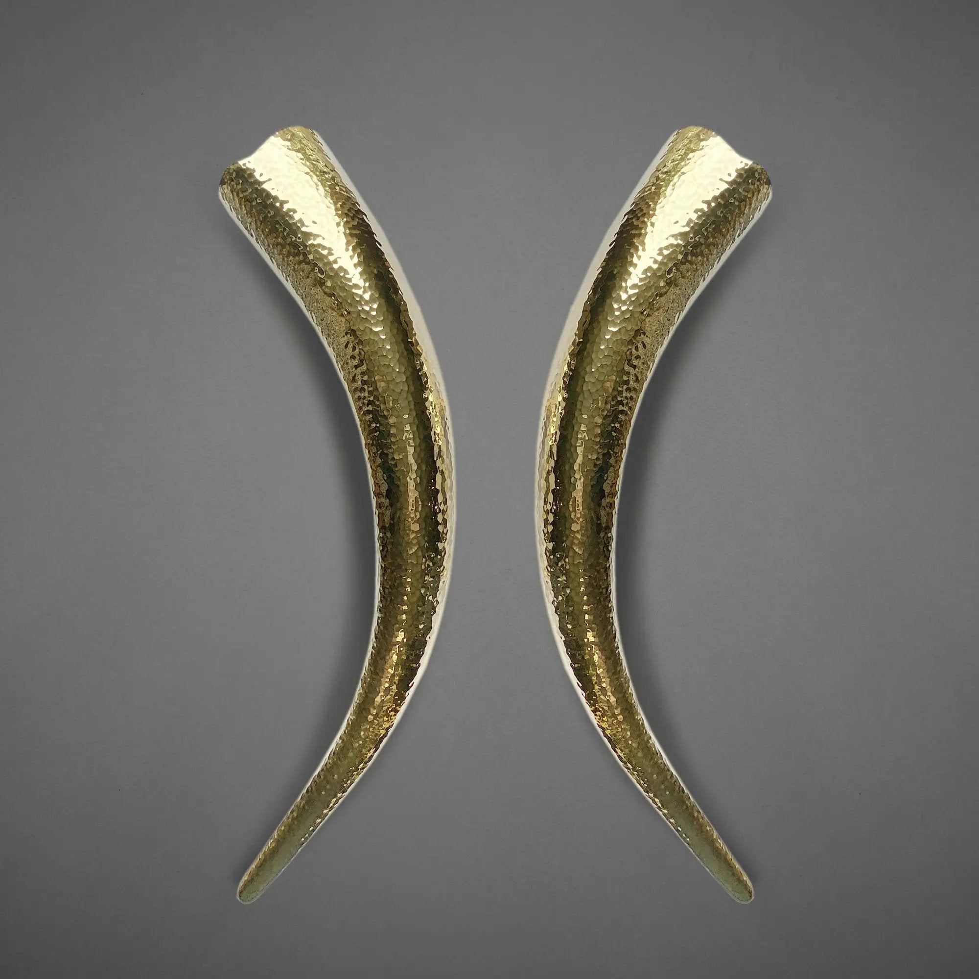 natural cast brass door pull