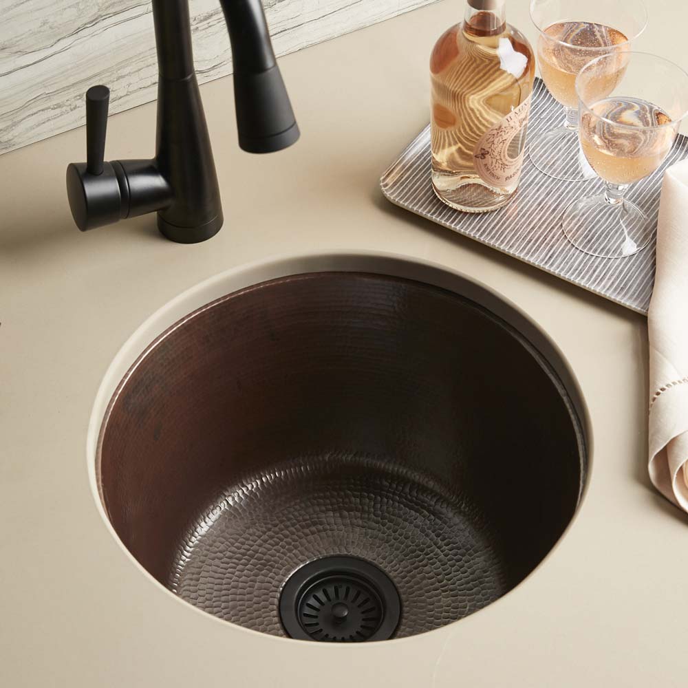 antique copper kitchen sink