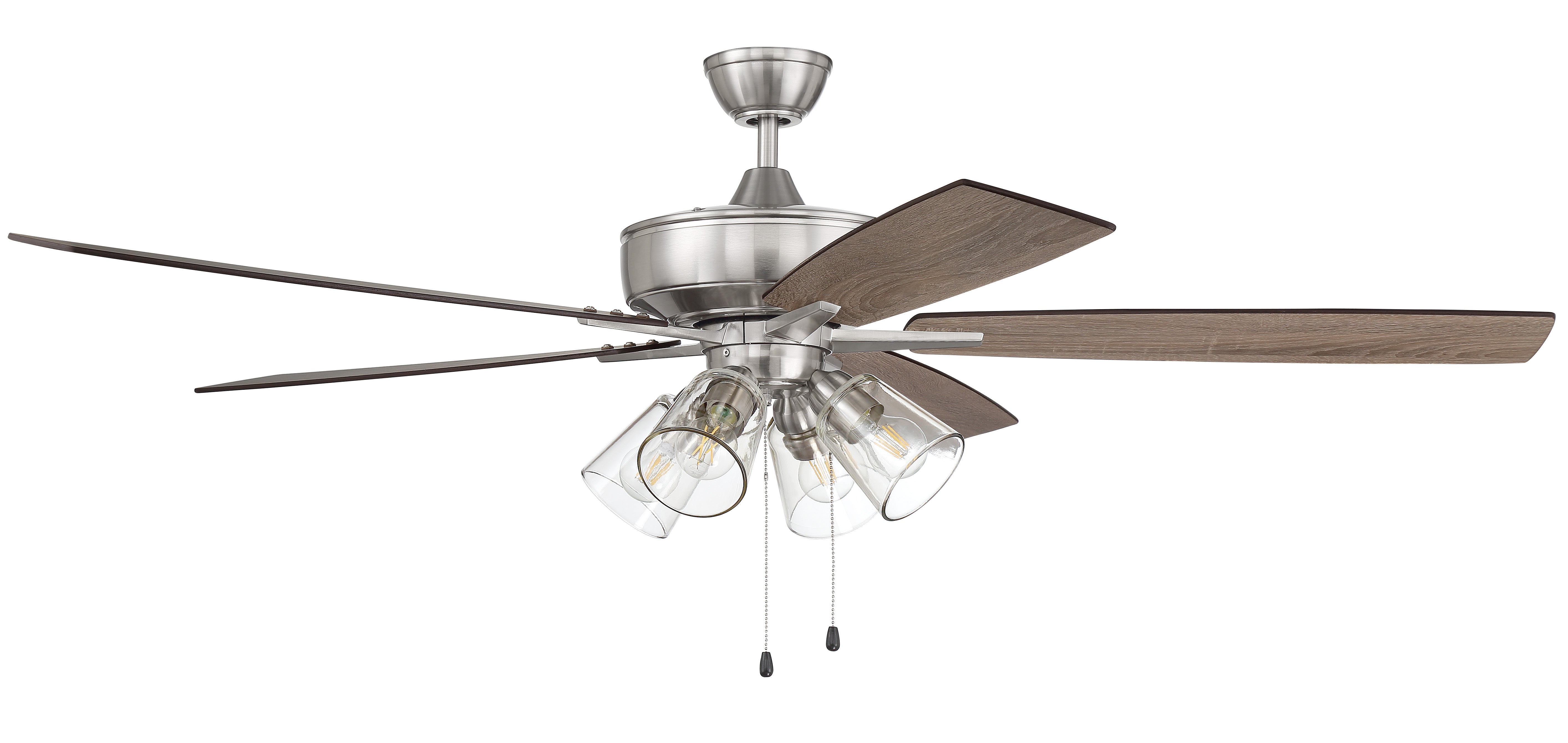 brushed polished nickel ceiling fans