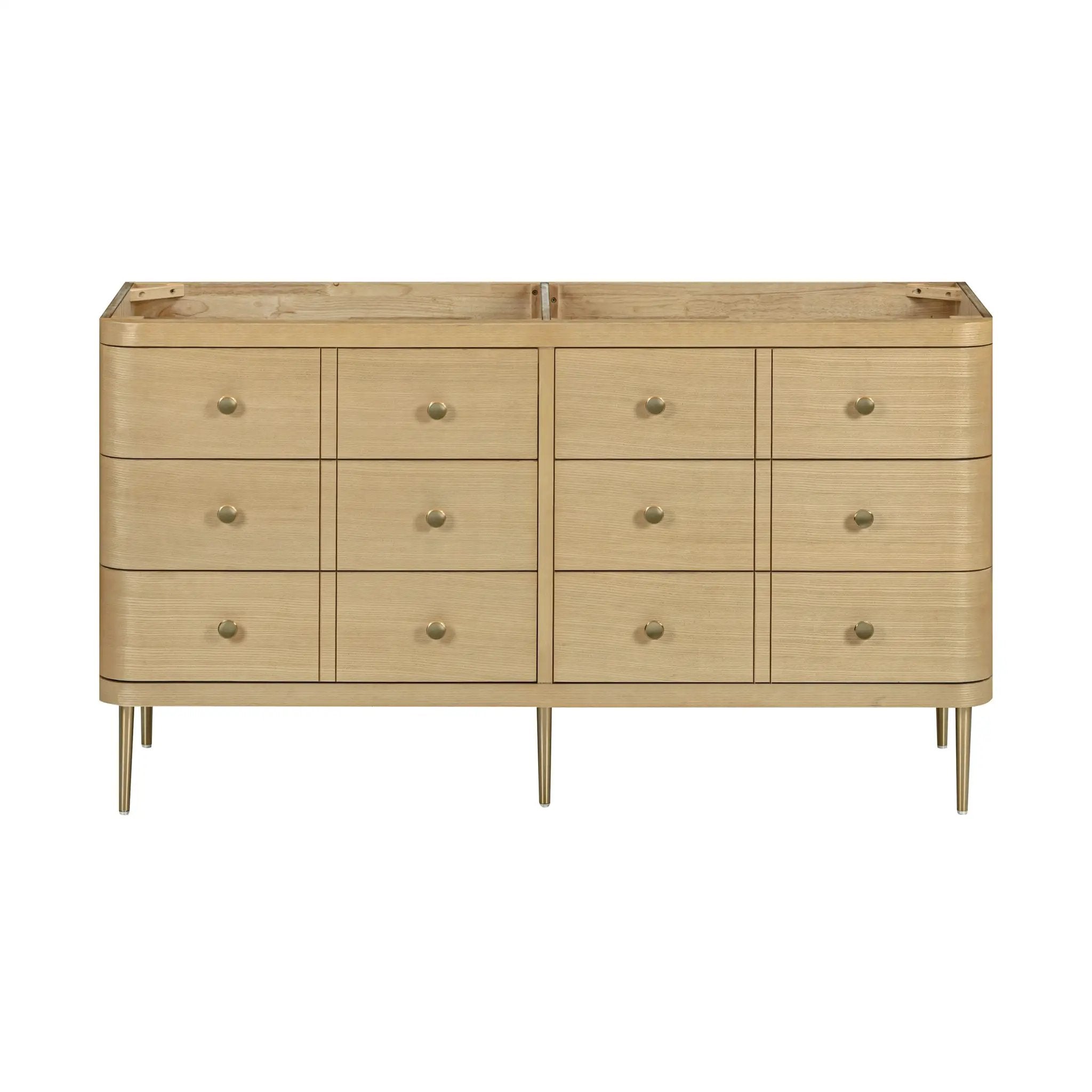 white oak vanity base