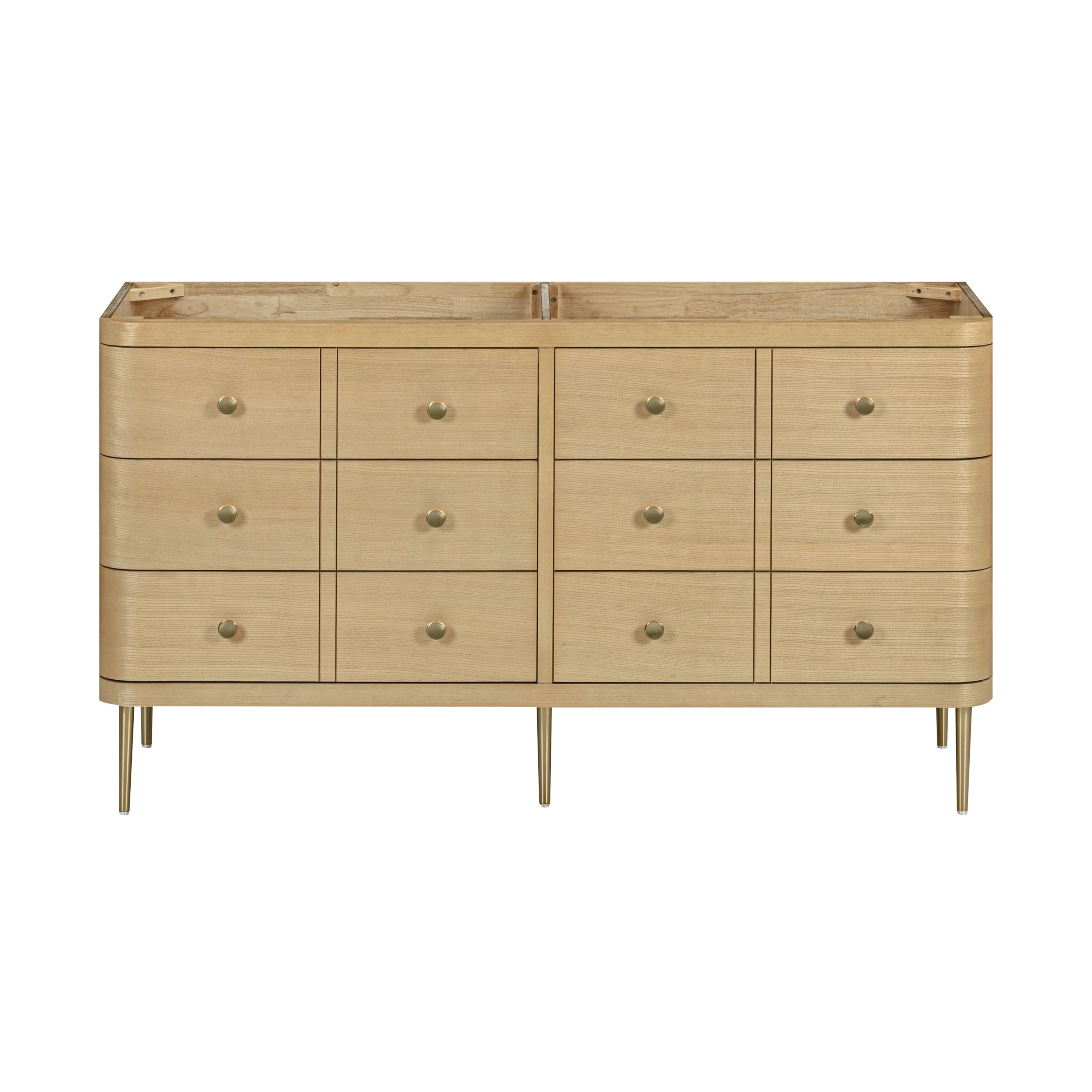 white oak vanity base