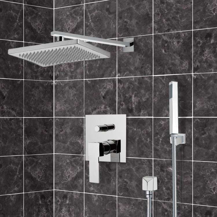 chrome shower system