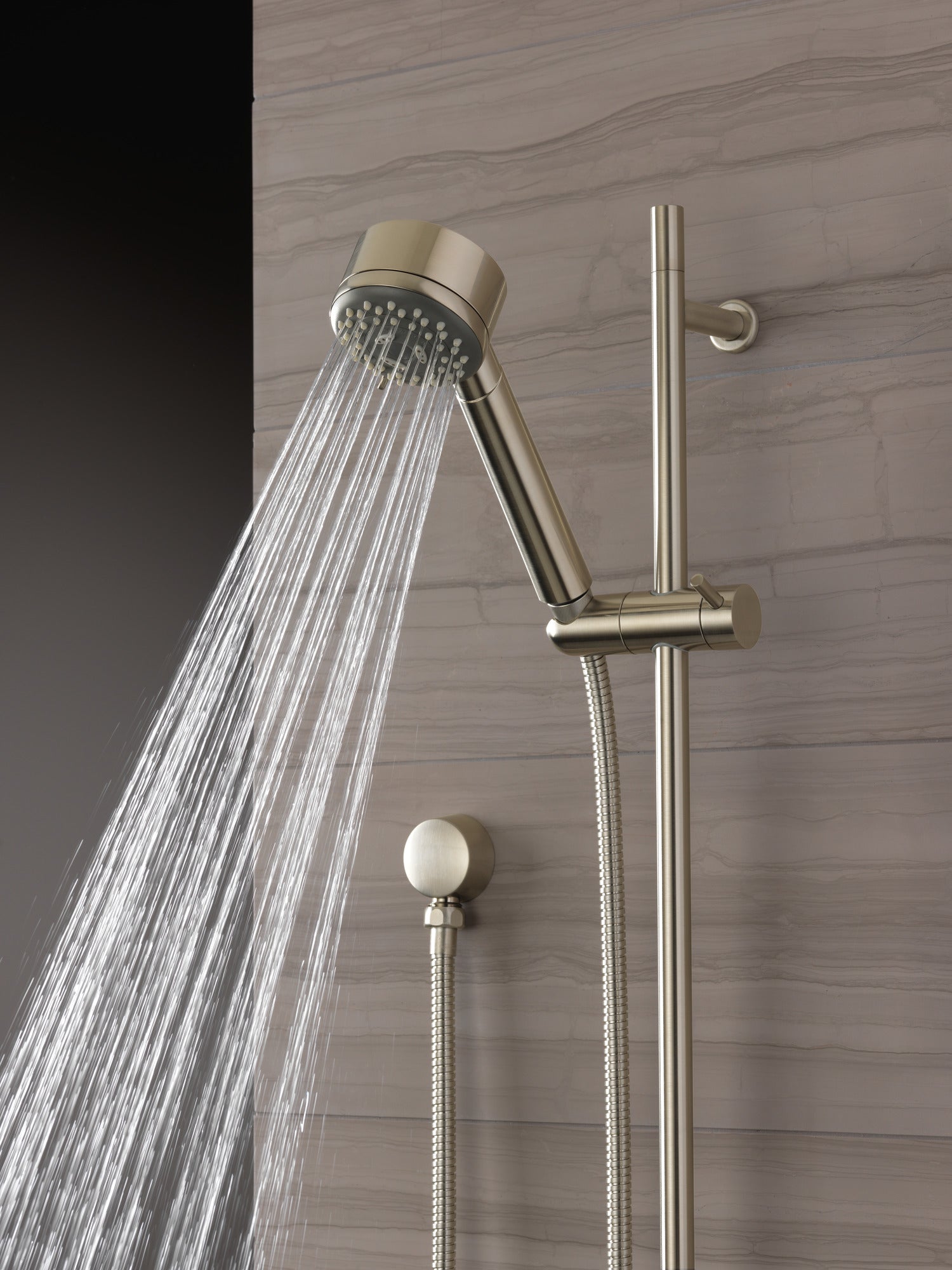 brushed nickel hand shower