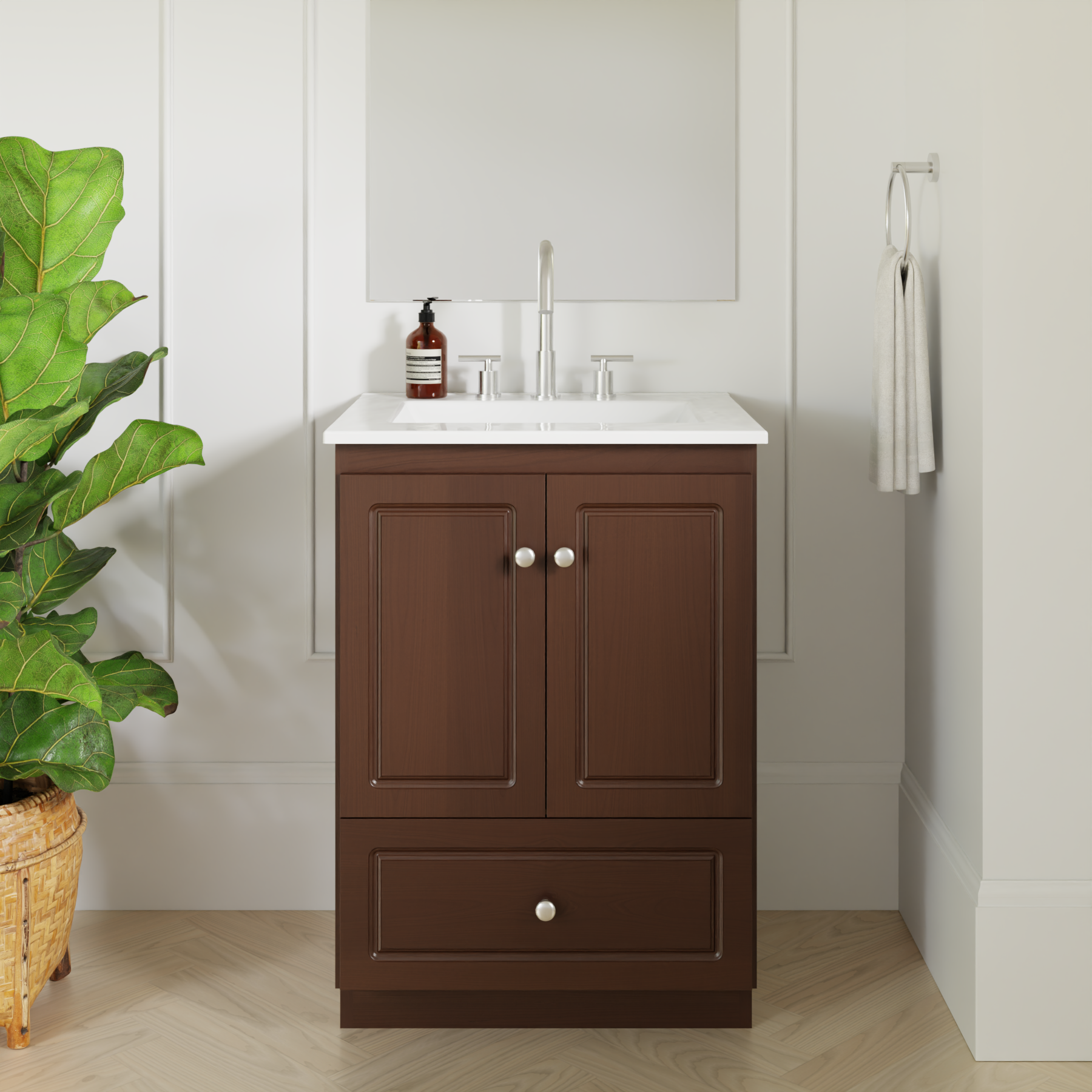 dark alder vanity