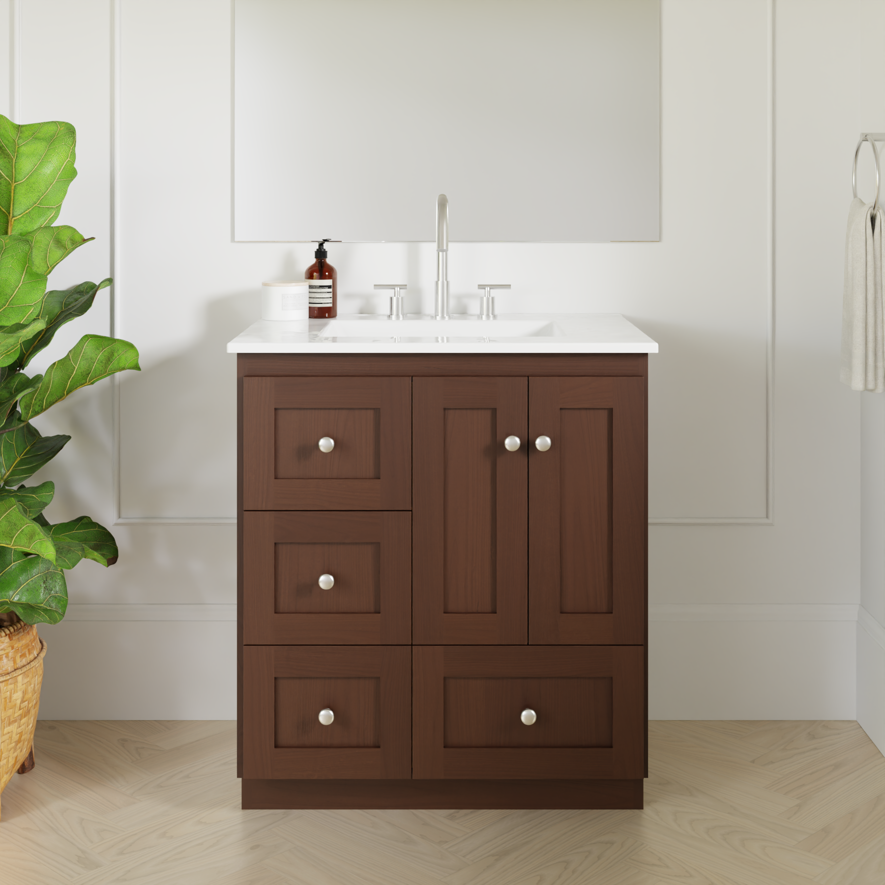 dark alder vanity