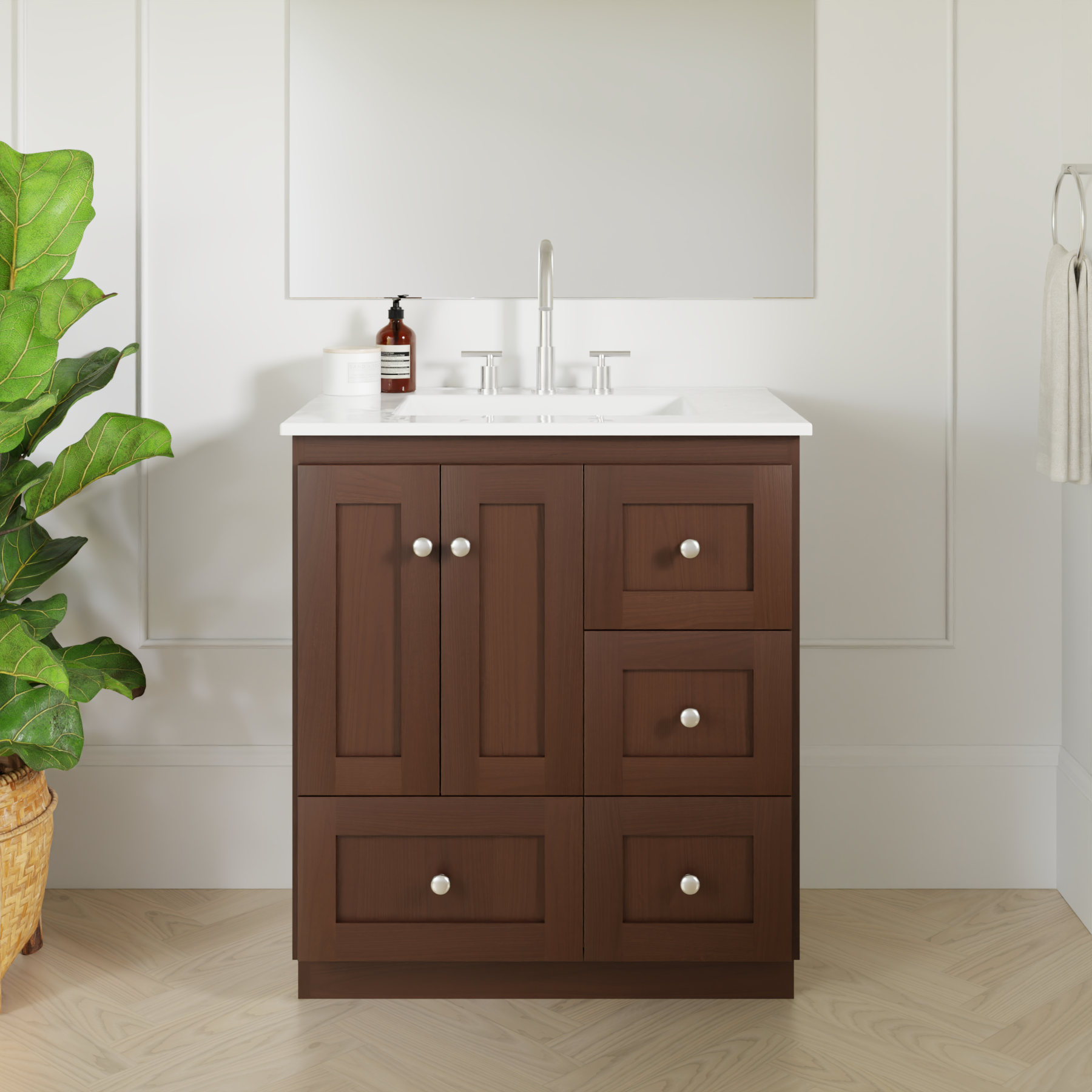 dark alder vanity