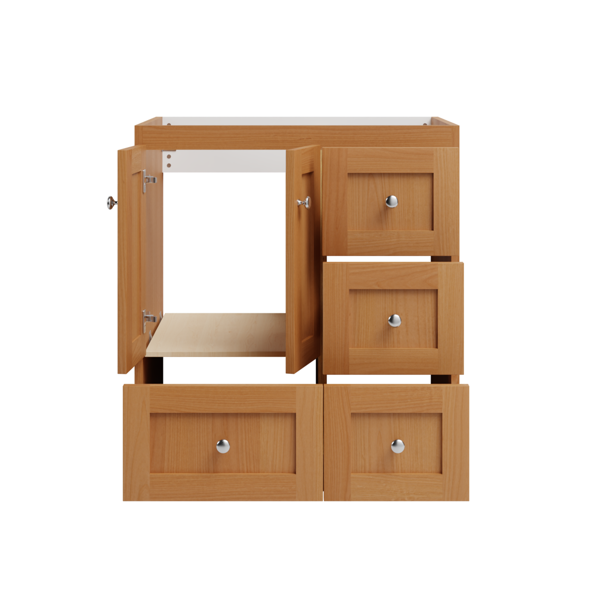 natural alder vanity