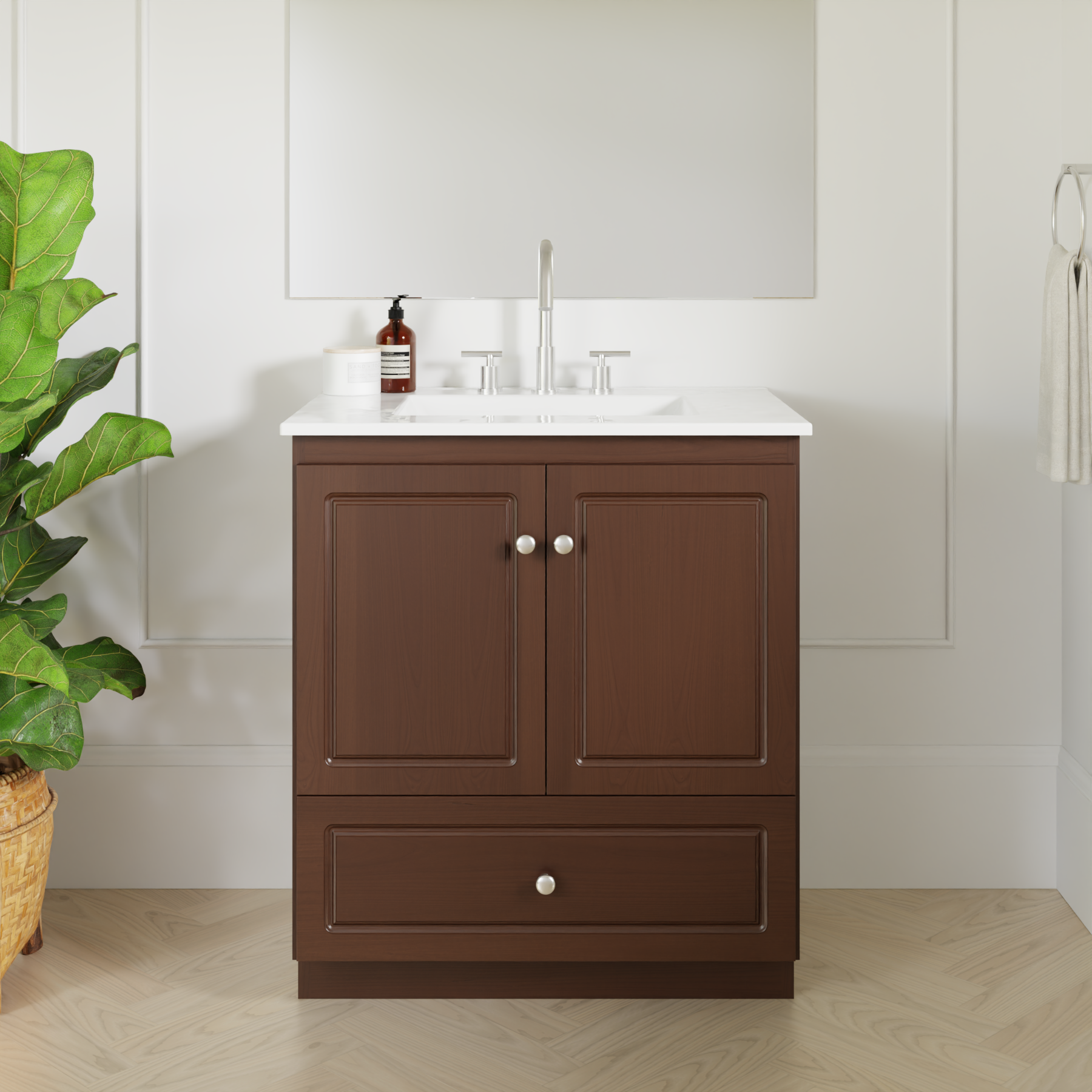 dark alder vanity