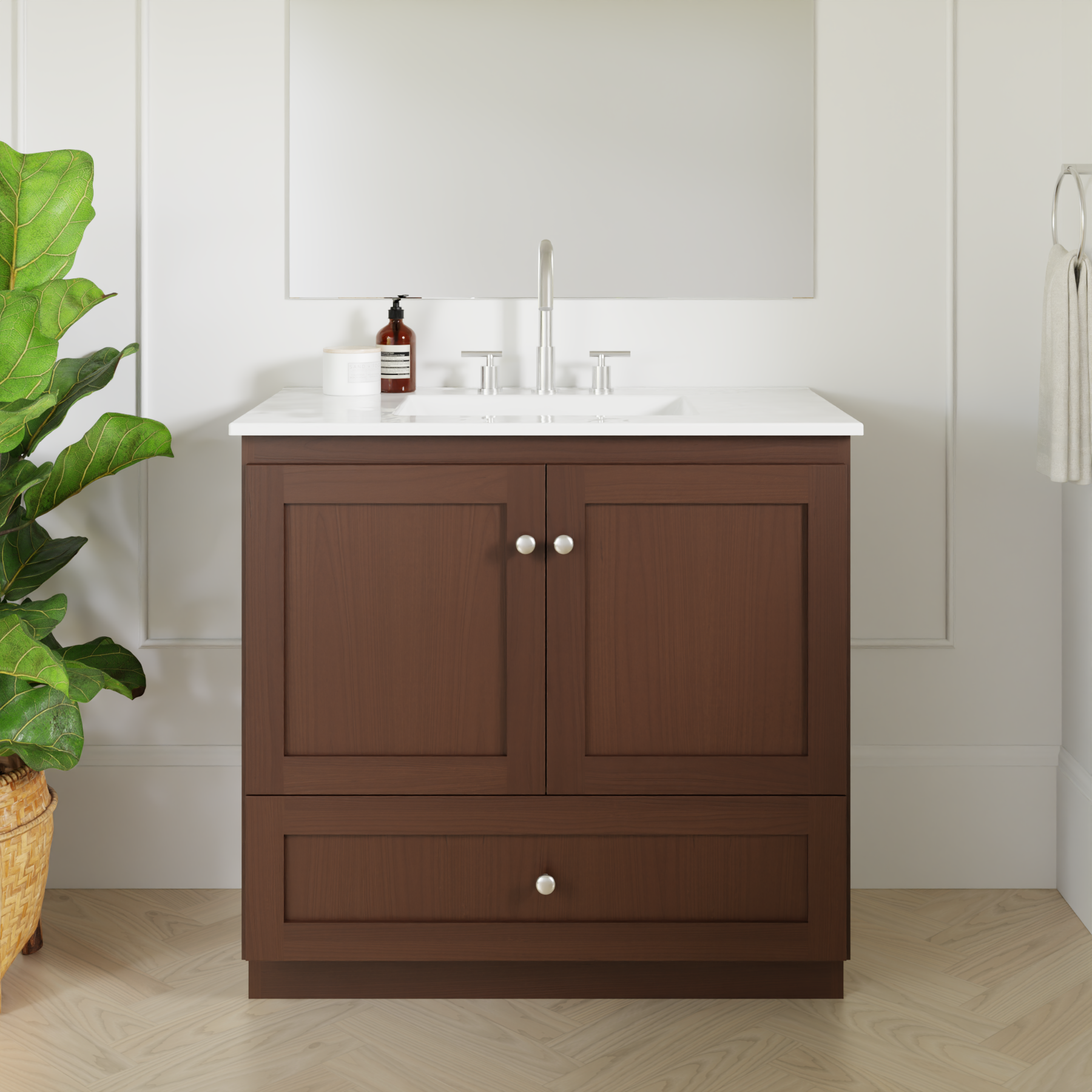dark alder vanity