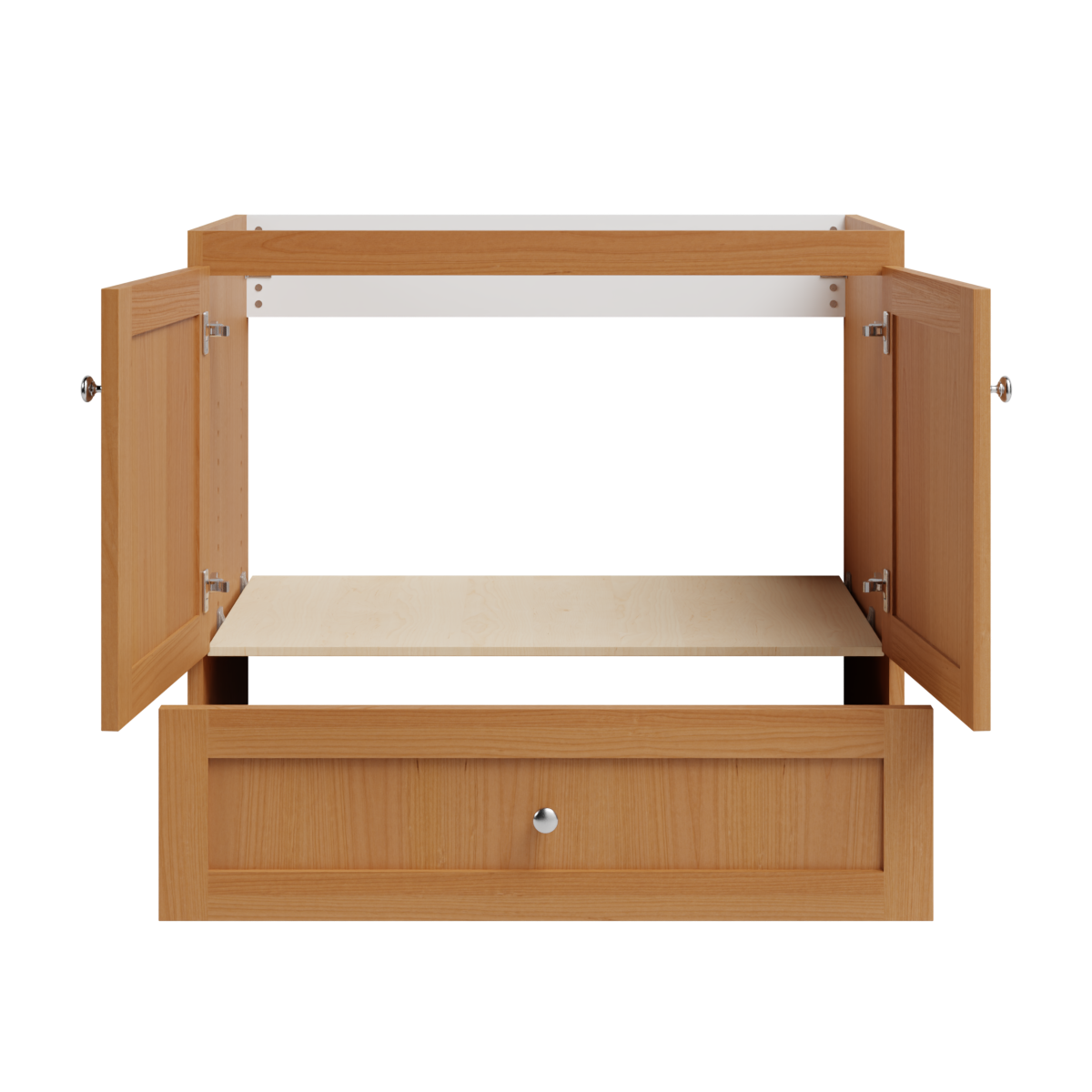 natural alder vanity