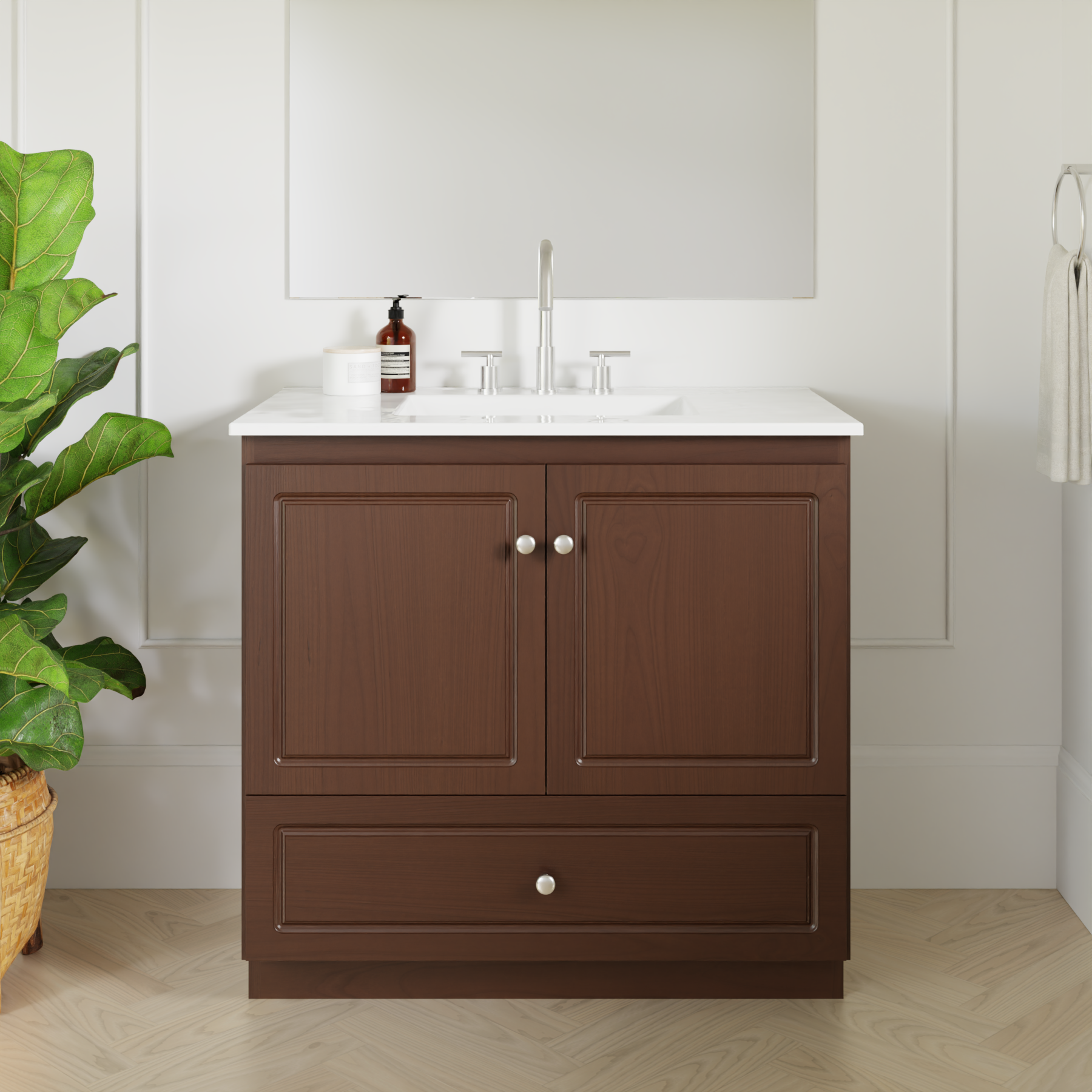 dark alder vanity
