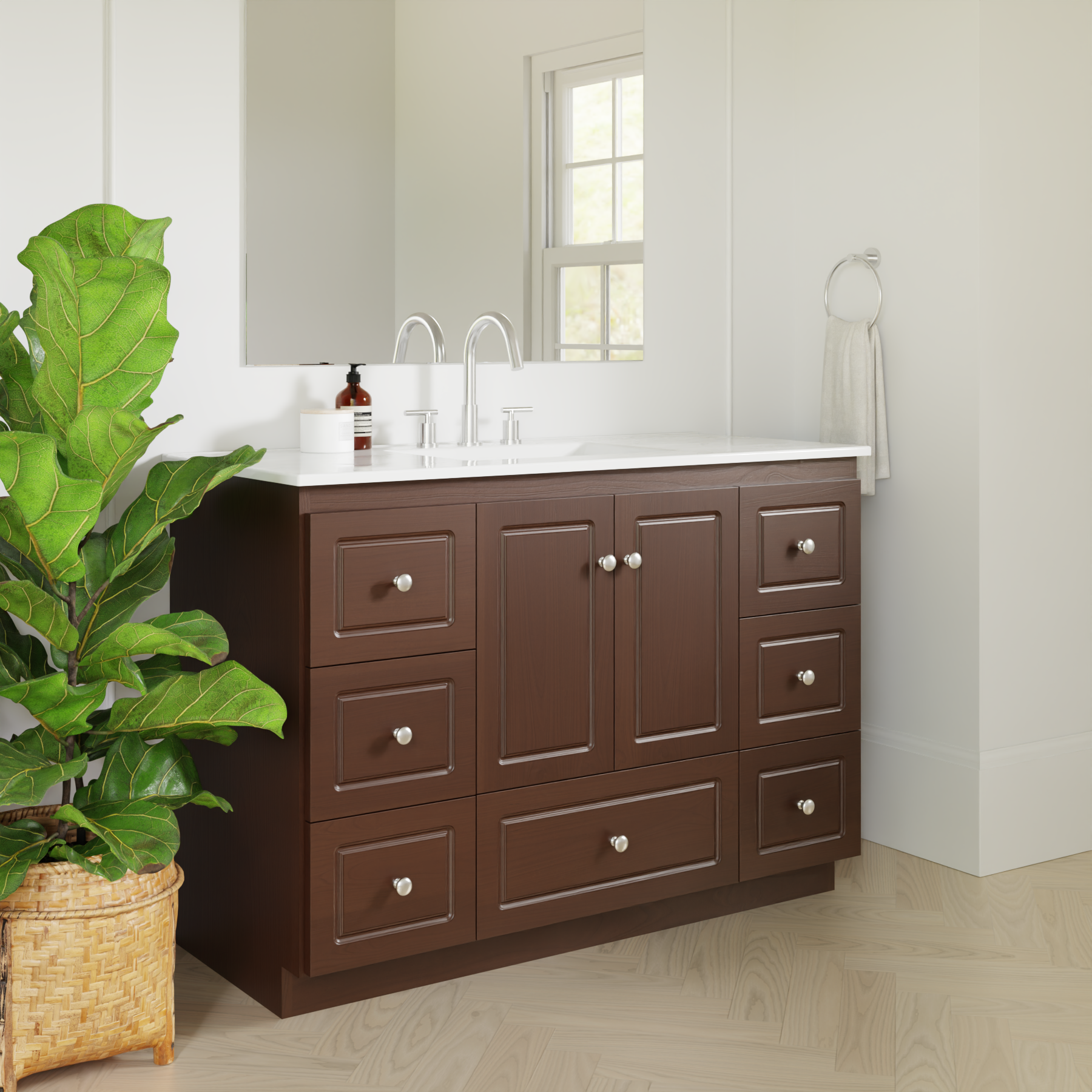 dark alder vanity