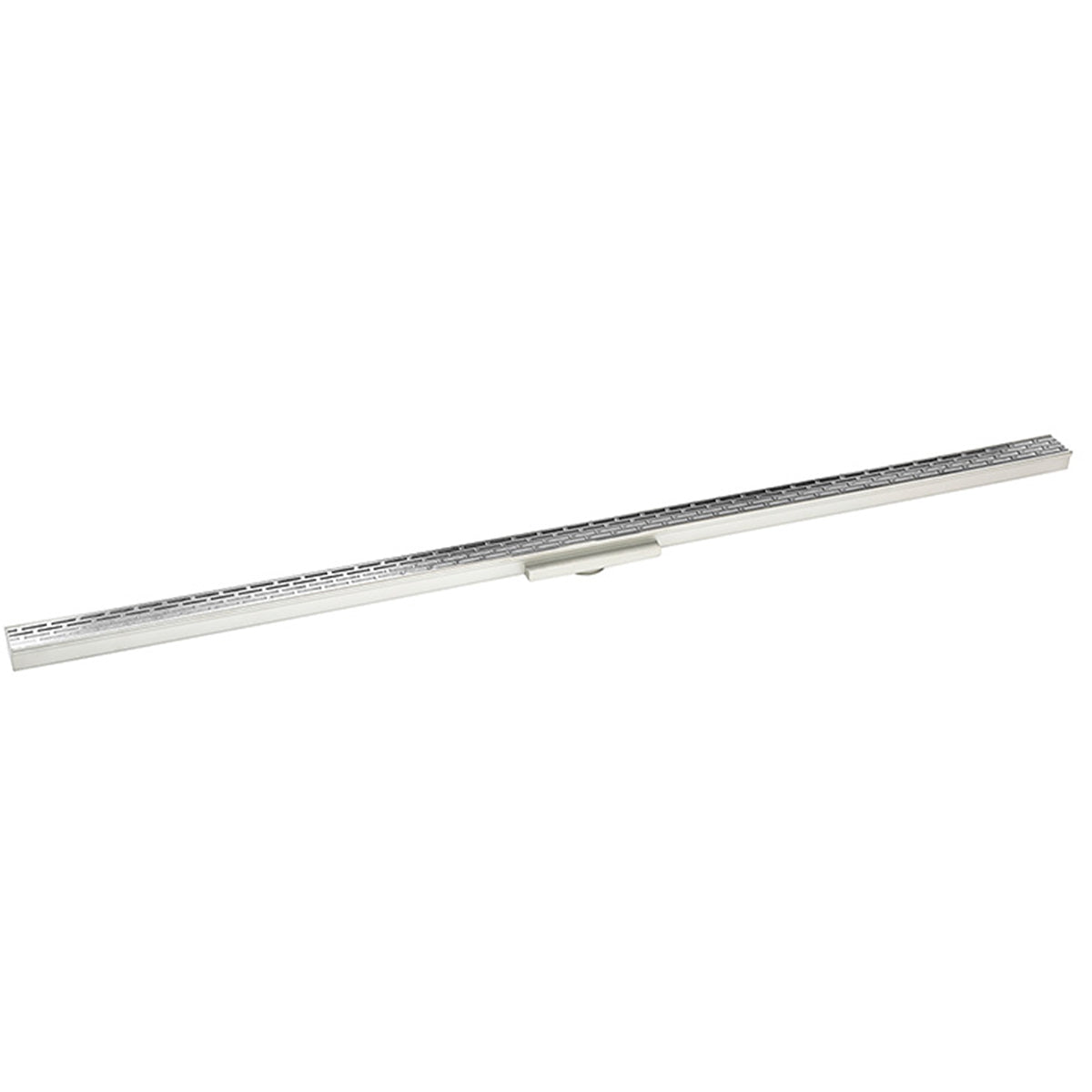 Infinity Drain 48" S-Stainless Steel Series Complete Kit with 1 1/2" Perforated Offset Slot Grate