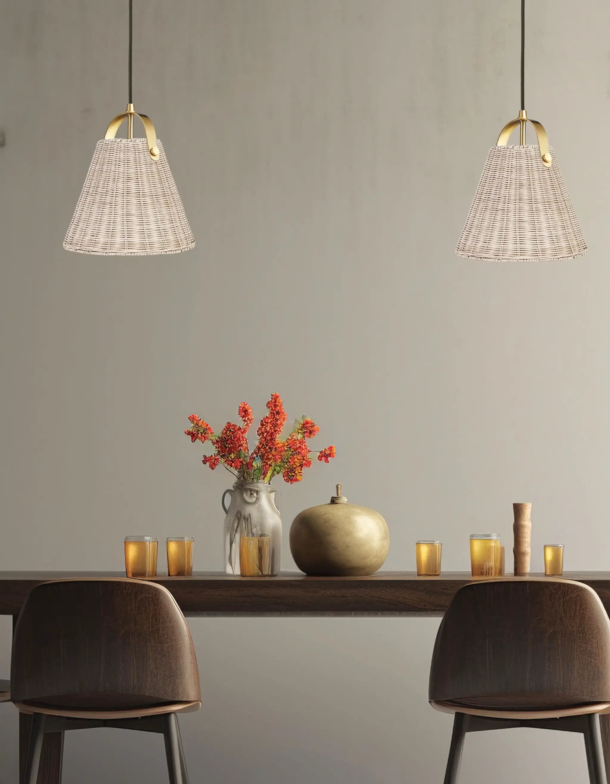 aged brass pendants