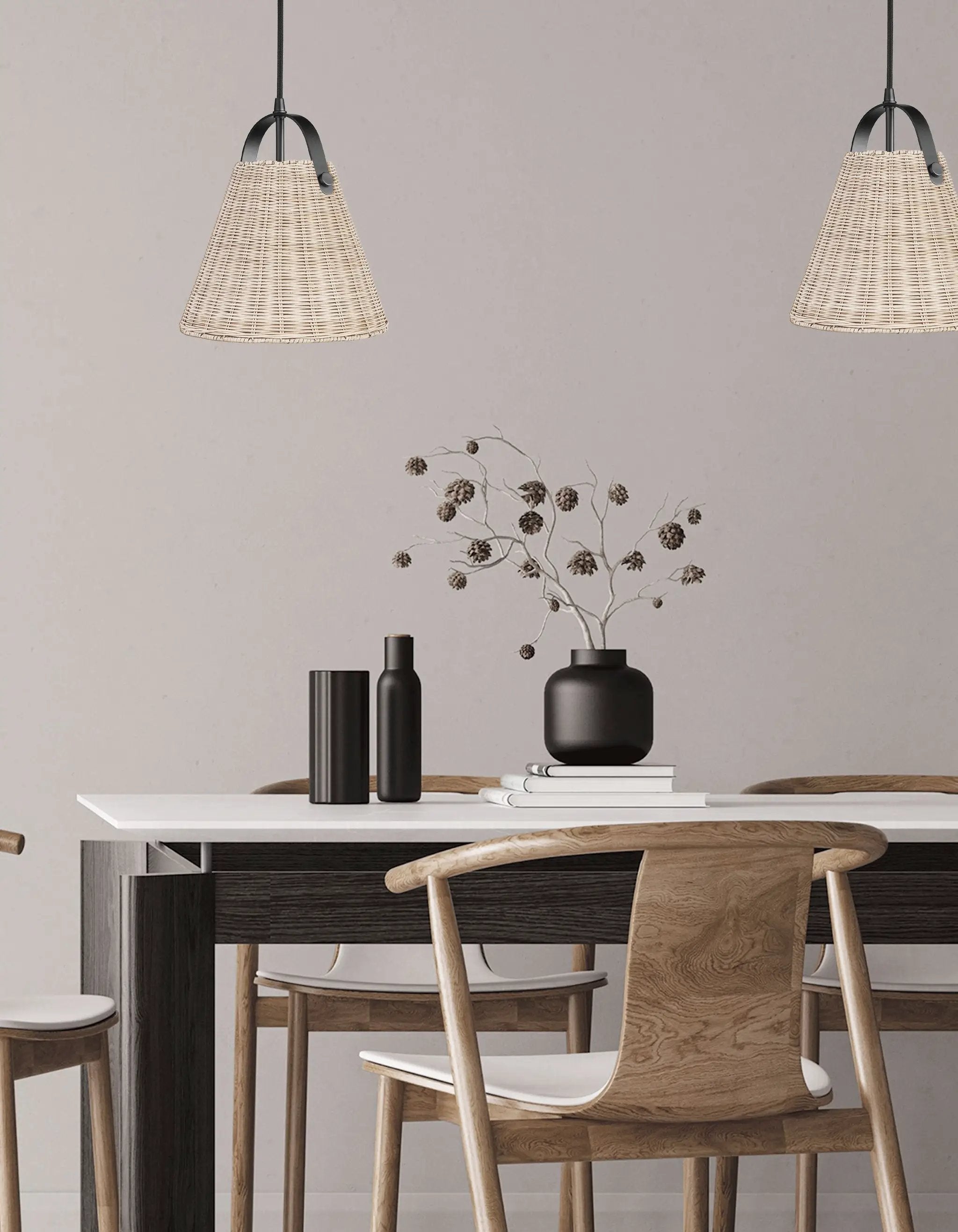 matte black pendants