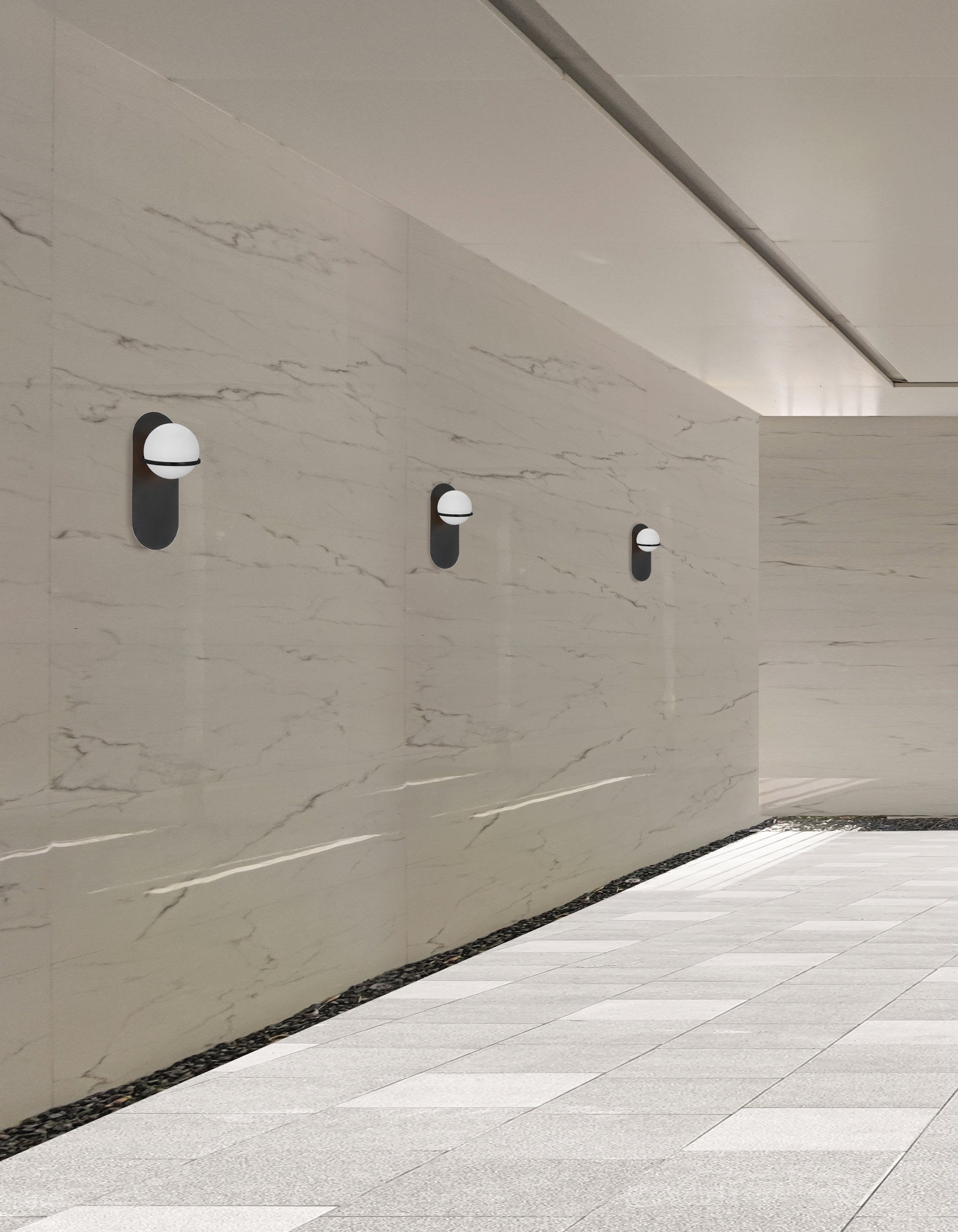 matte black wall mount