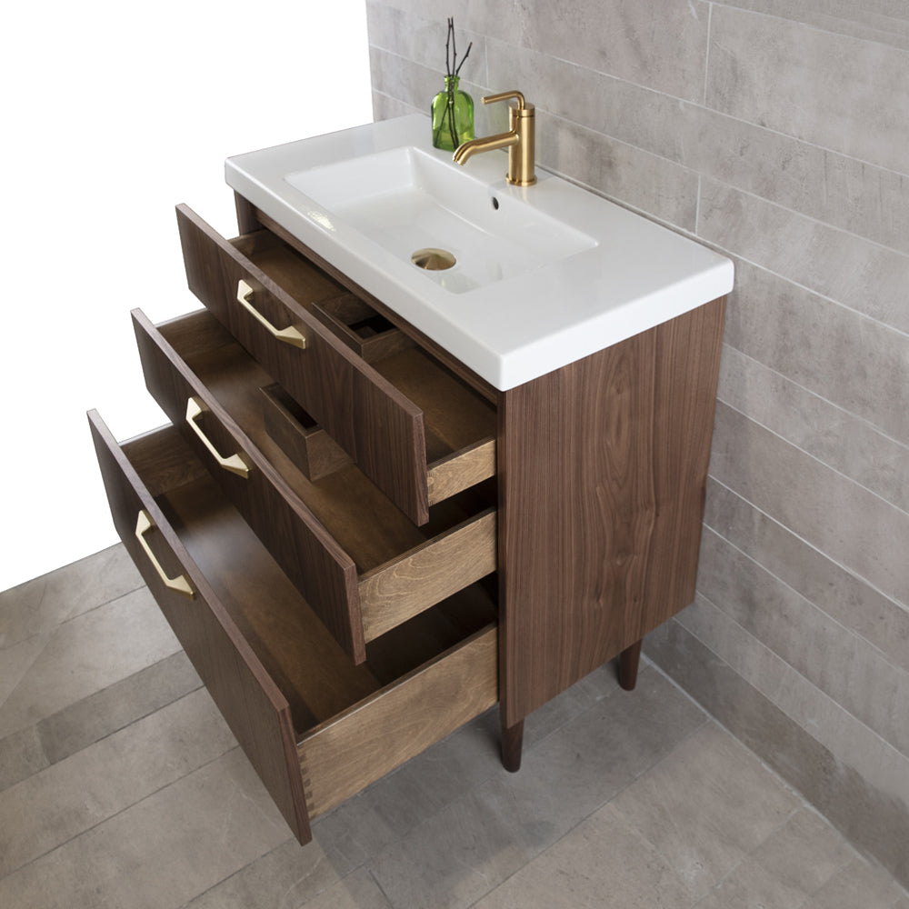 natural walnut vanity