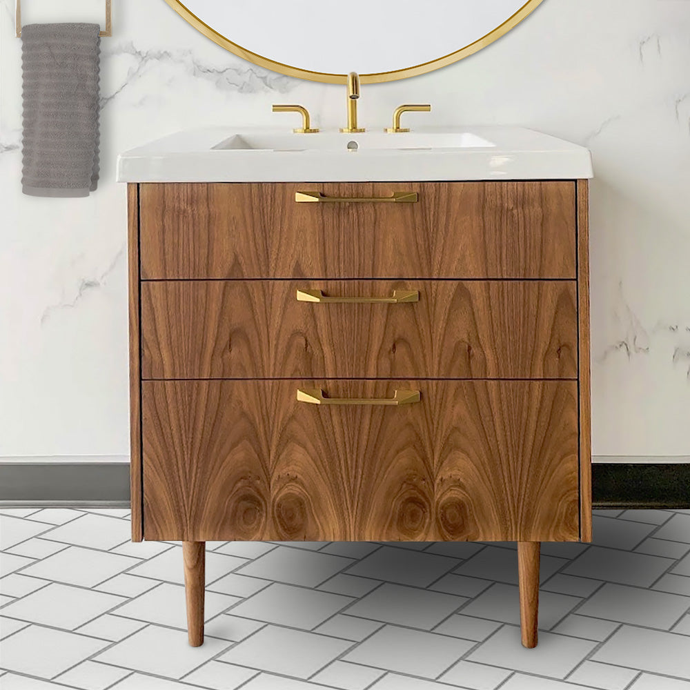 natural walnut vanity