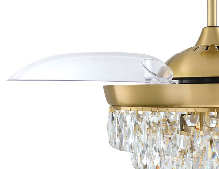 satin brass ceiling fans