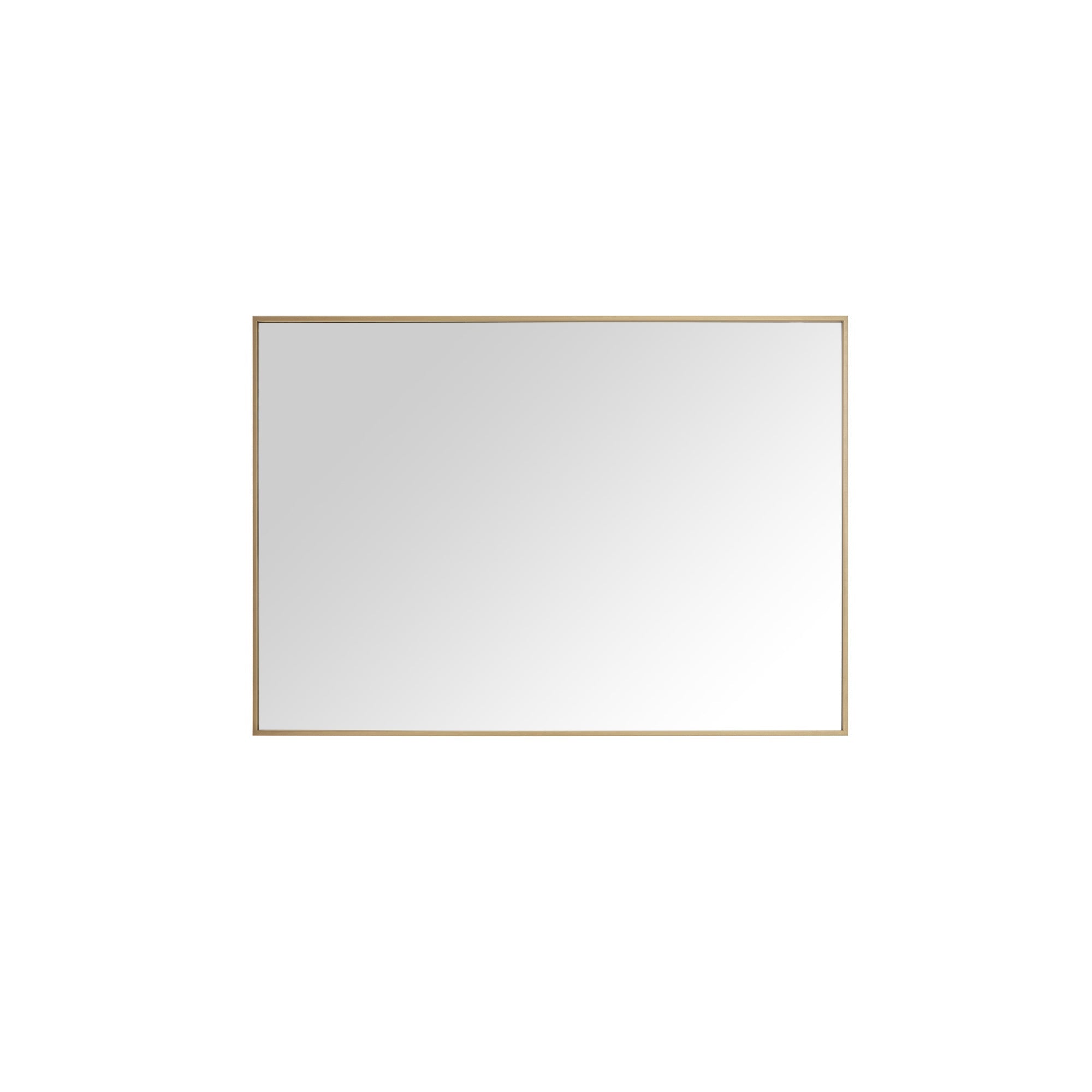 brushed gold mirror