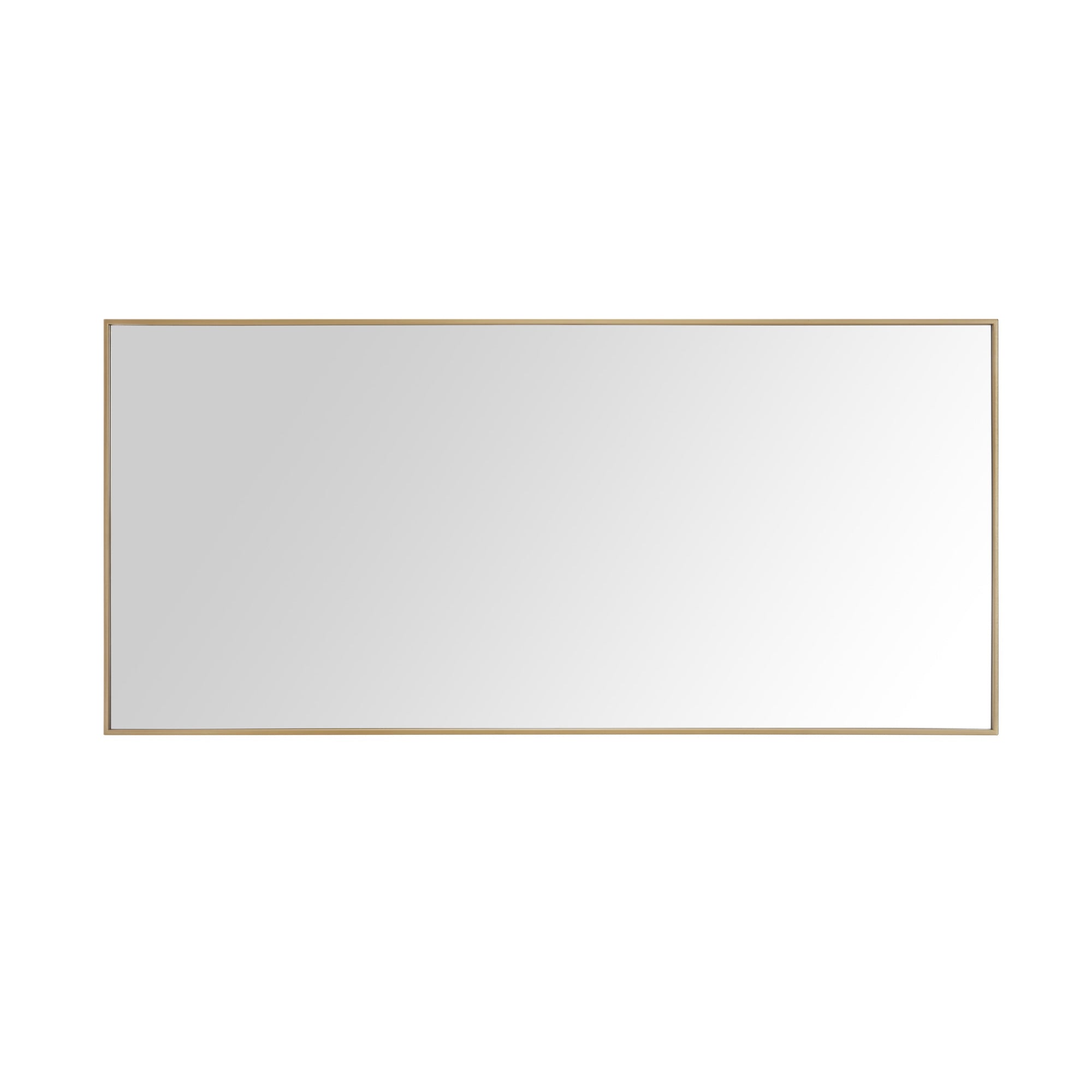 brushed gold mirror