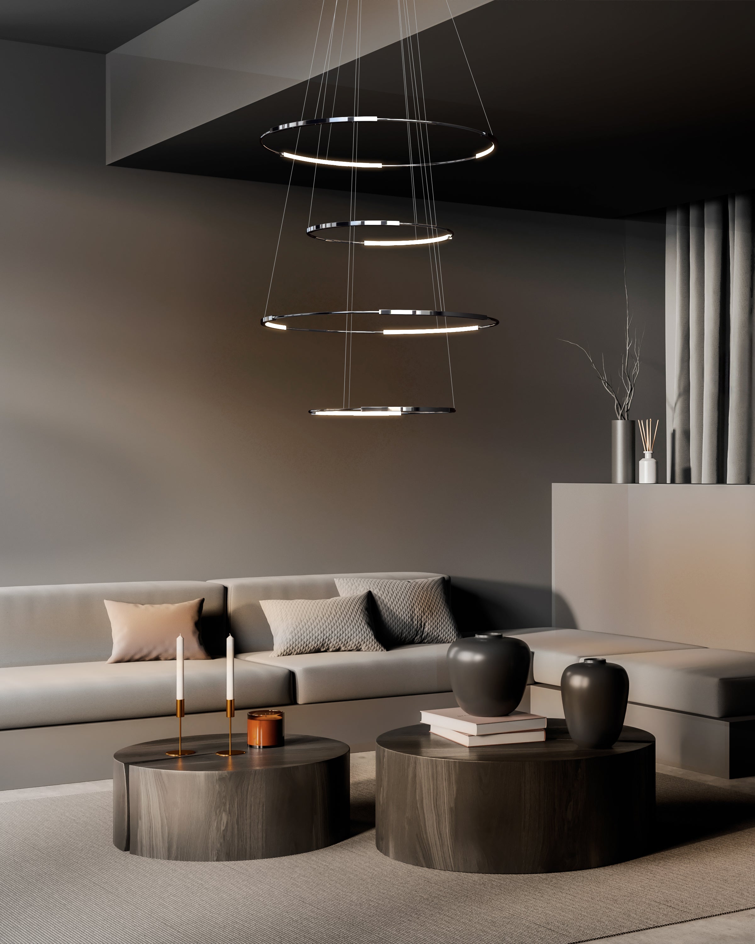 dark reflex chandelier