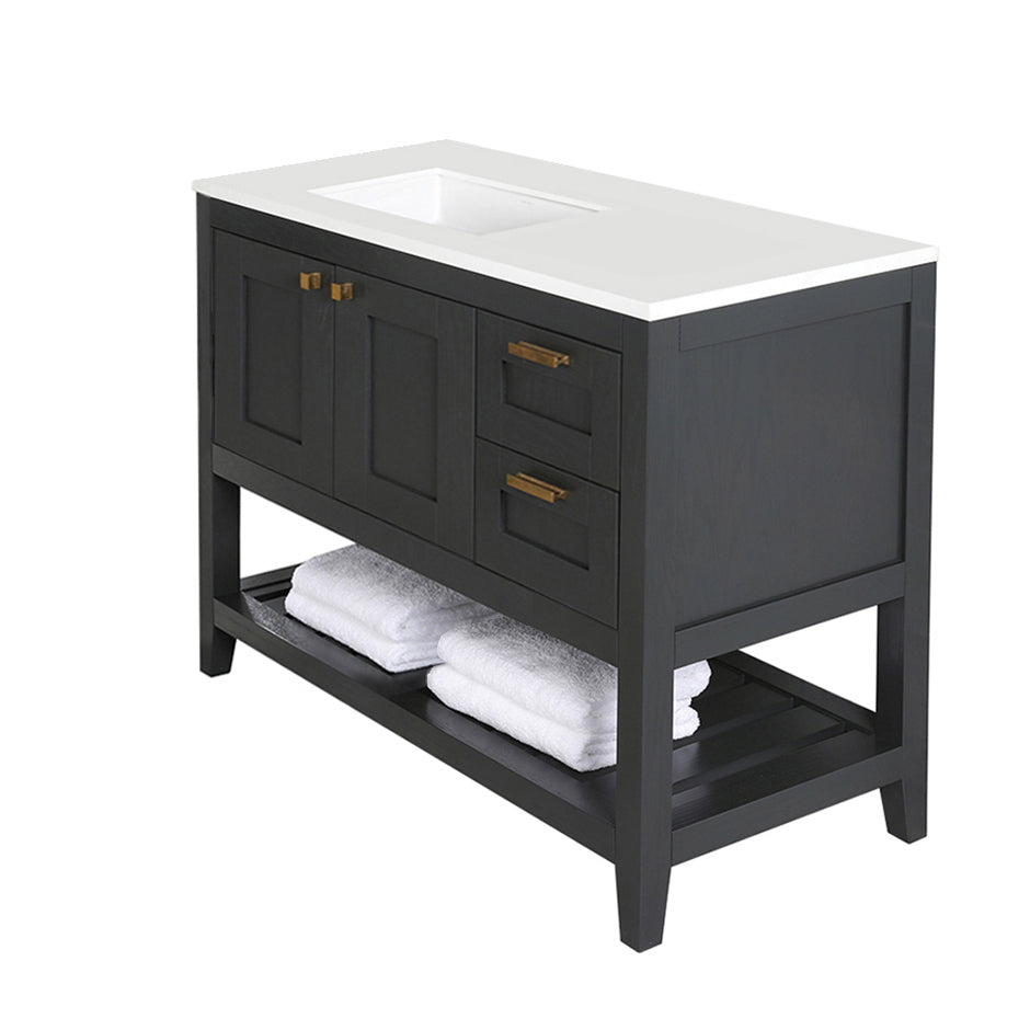 ash gray  vanity