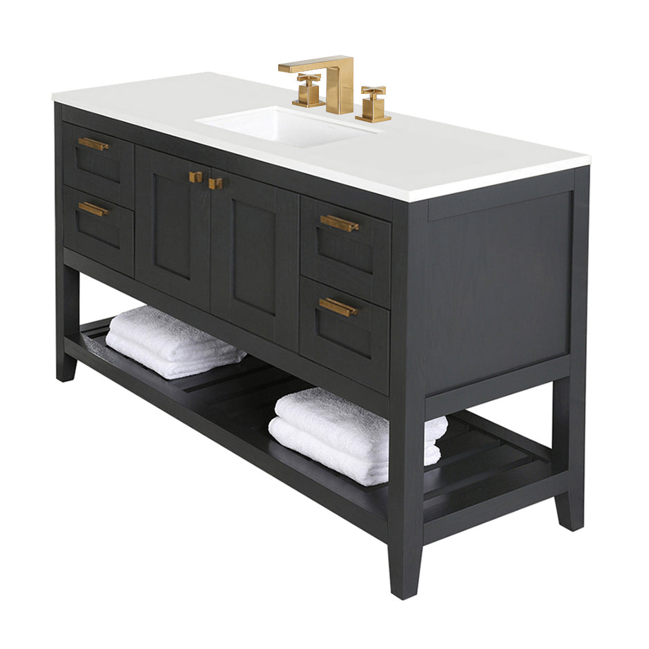 ash gray  vanity