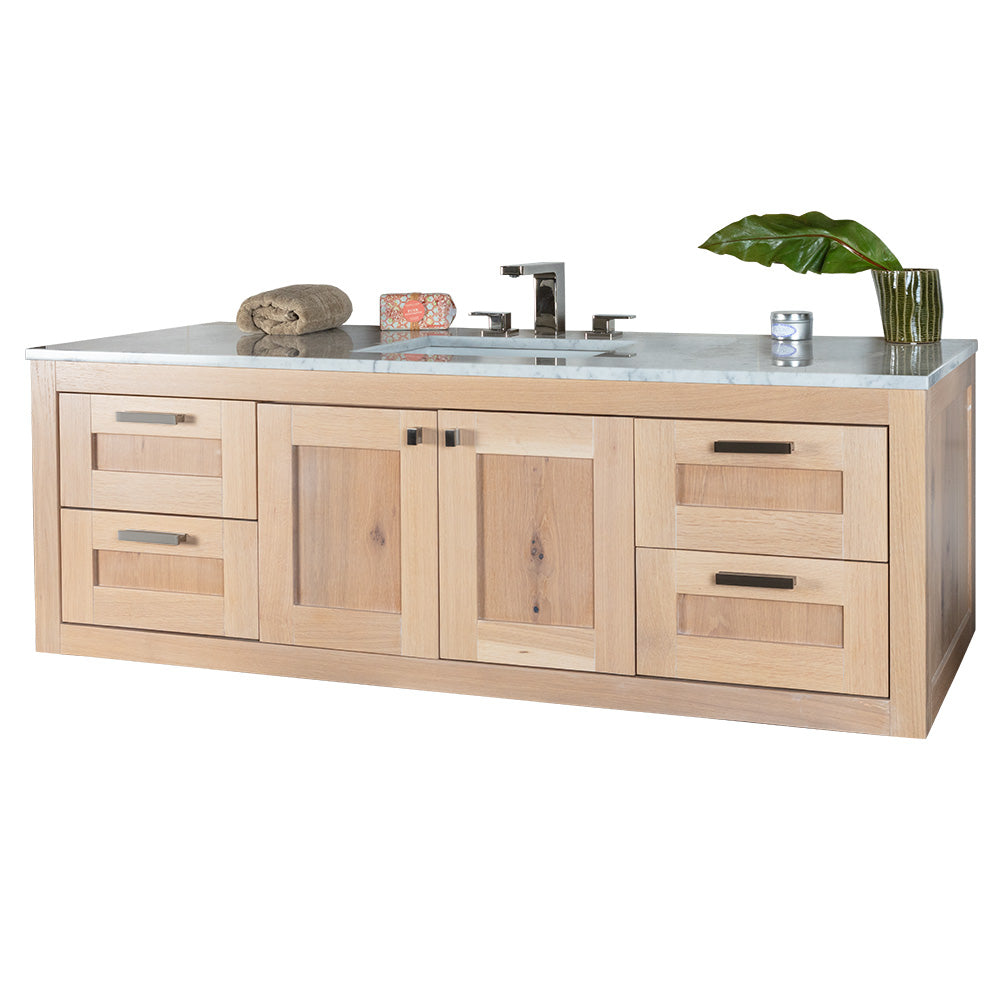 Lacava Stile 60" Wall-Mount Under-Counter Double Vanity