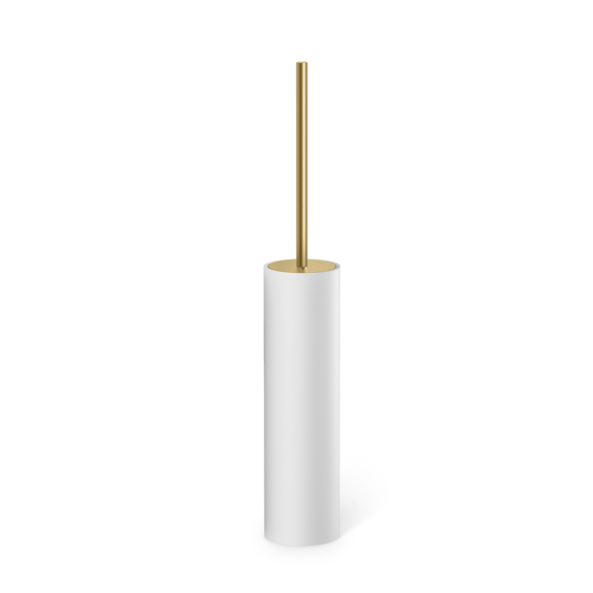 white matte/gold matte pvd toilet brush