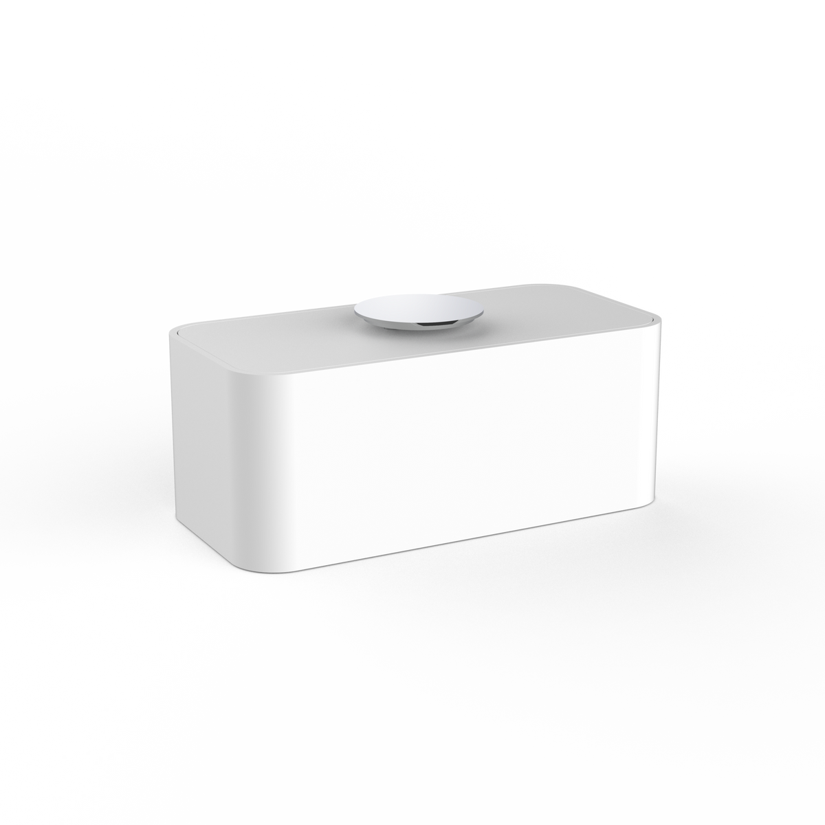 white matte/chrome multi-purpose box