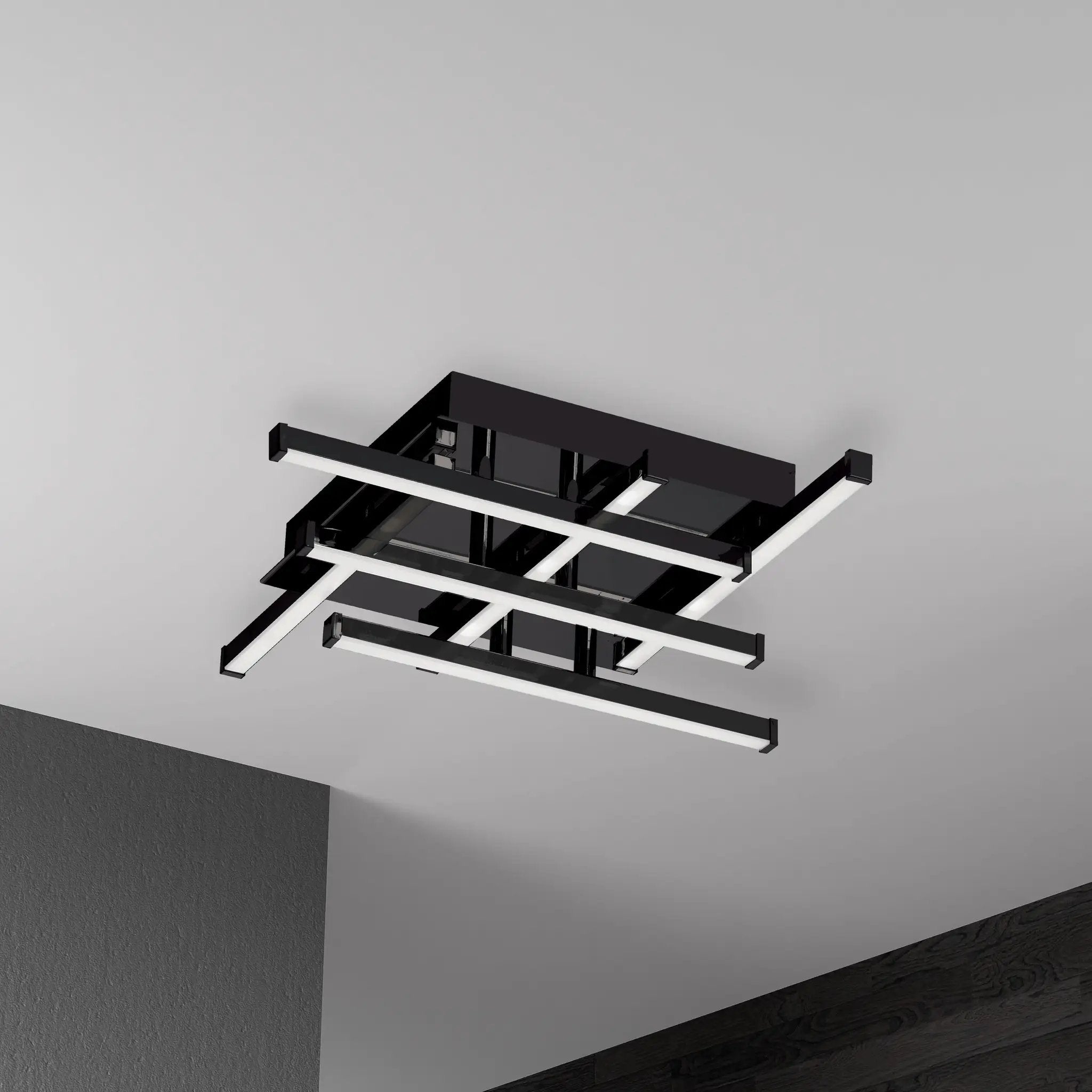 matte black flush mount