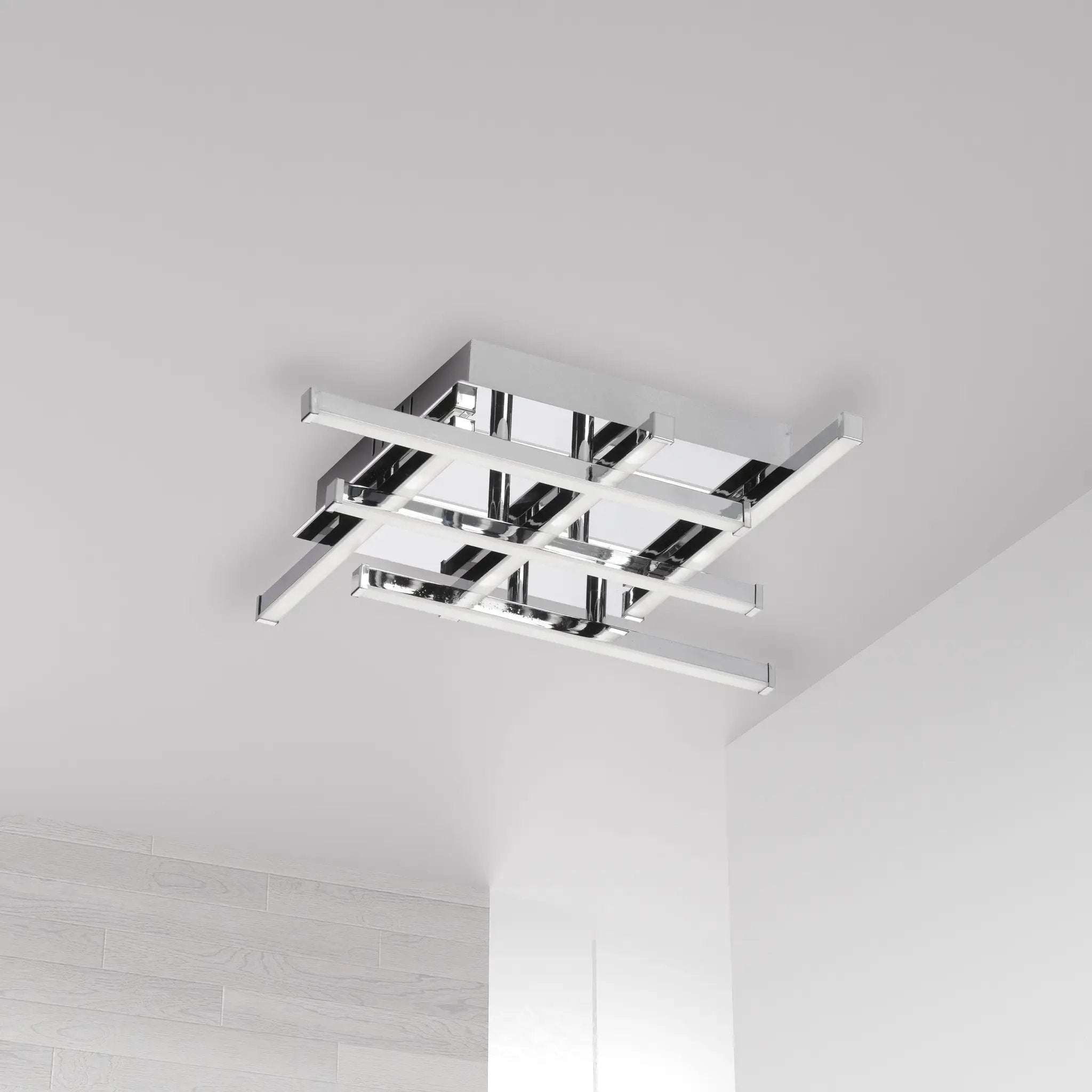 polished chrome flush mount