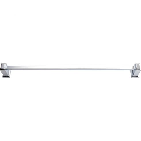 polished chrome towel bar