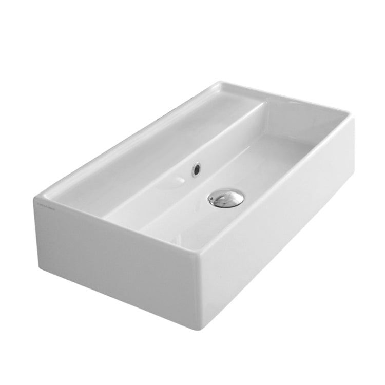 white bathroom sink