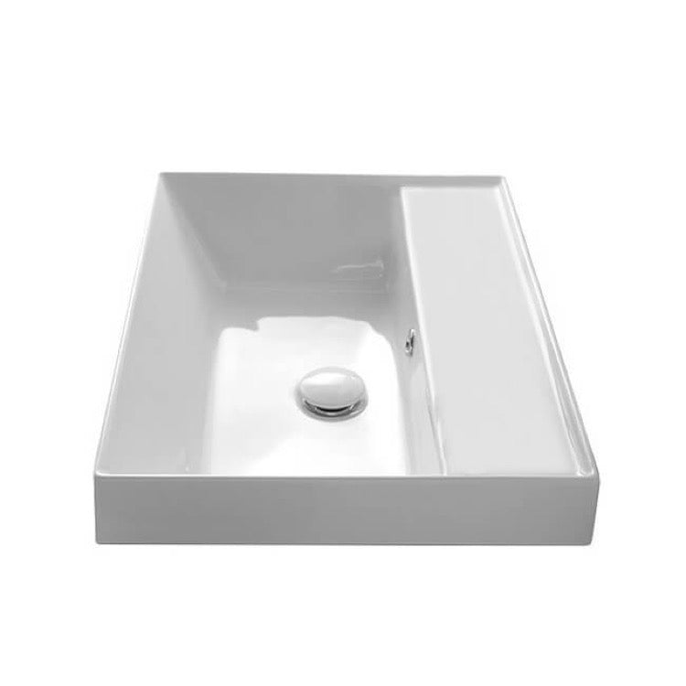 white bathroom sink