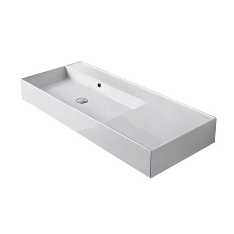 white bathroom sink