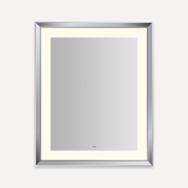 chrome lighted mirror