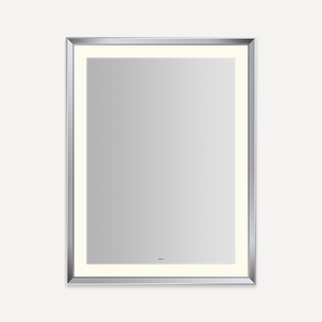 chrome lighted mirror