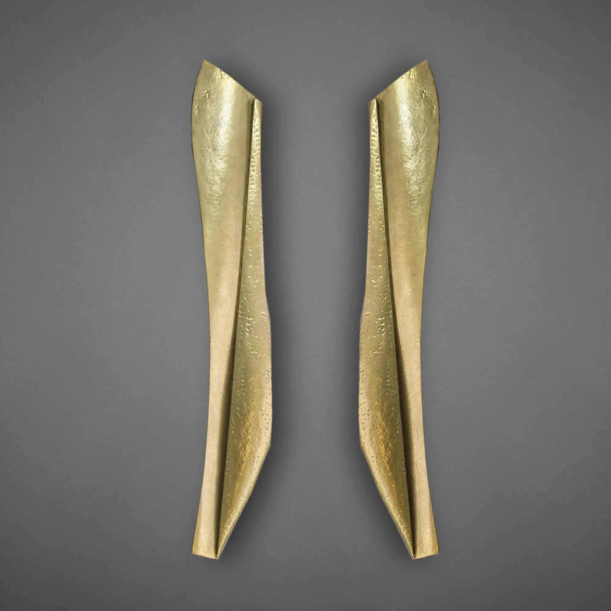 natural cast brass door pull