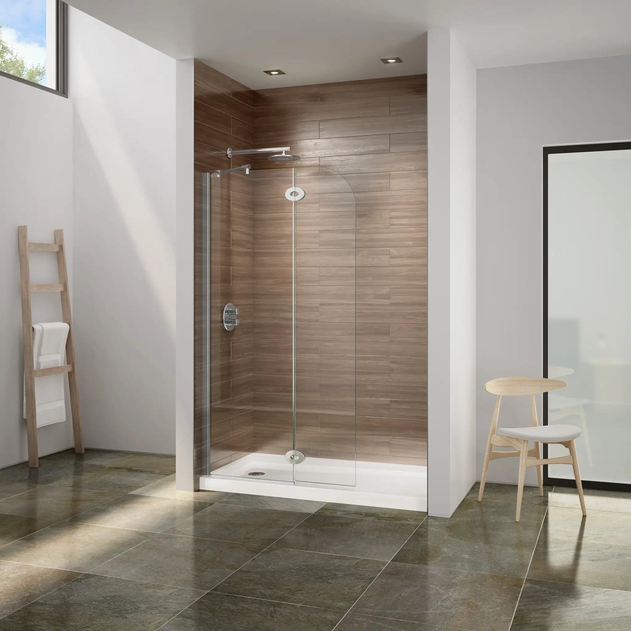 chrome shower shield