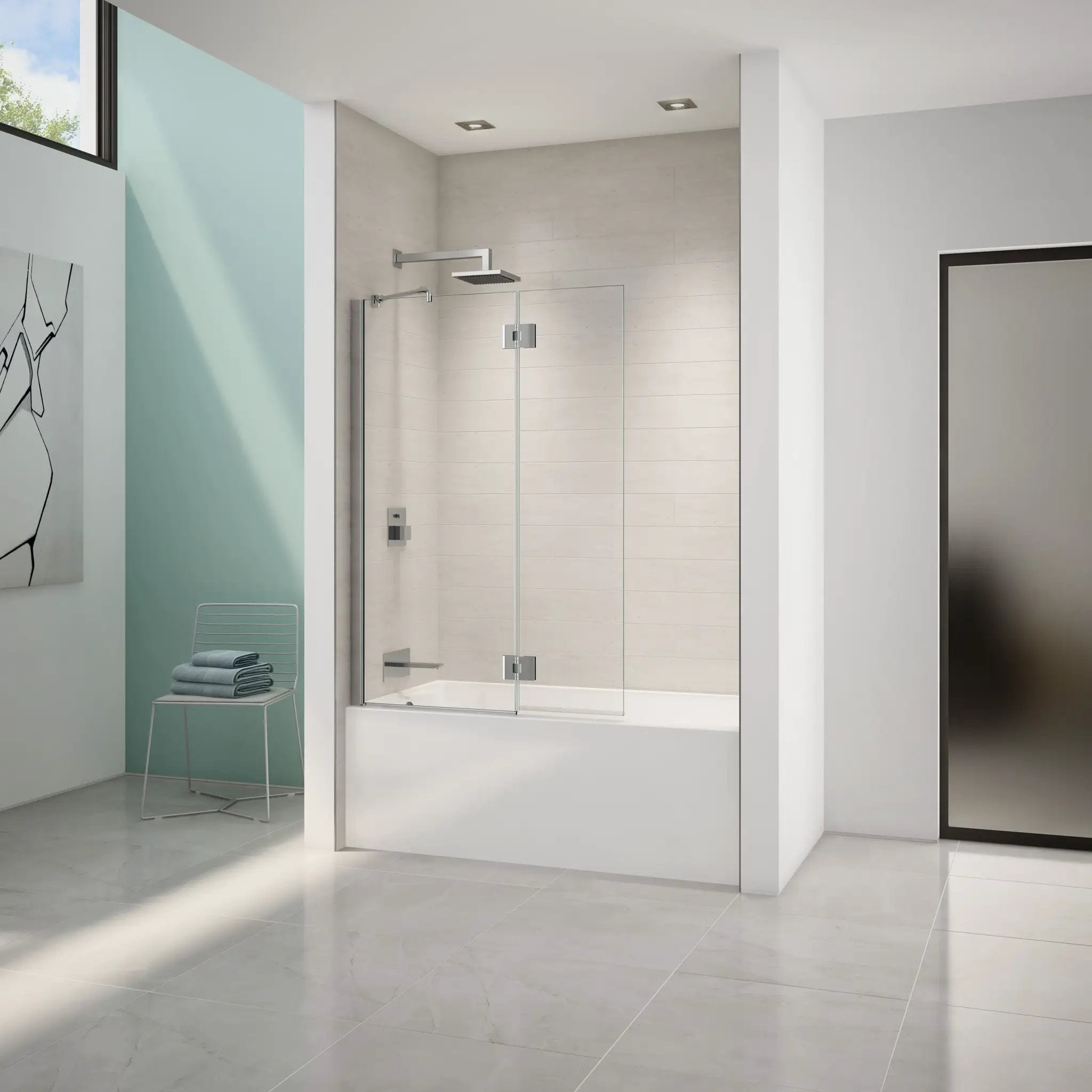 chrome tub shield