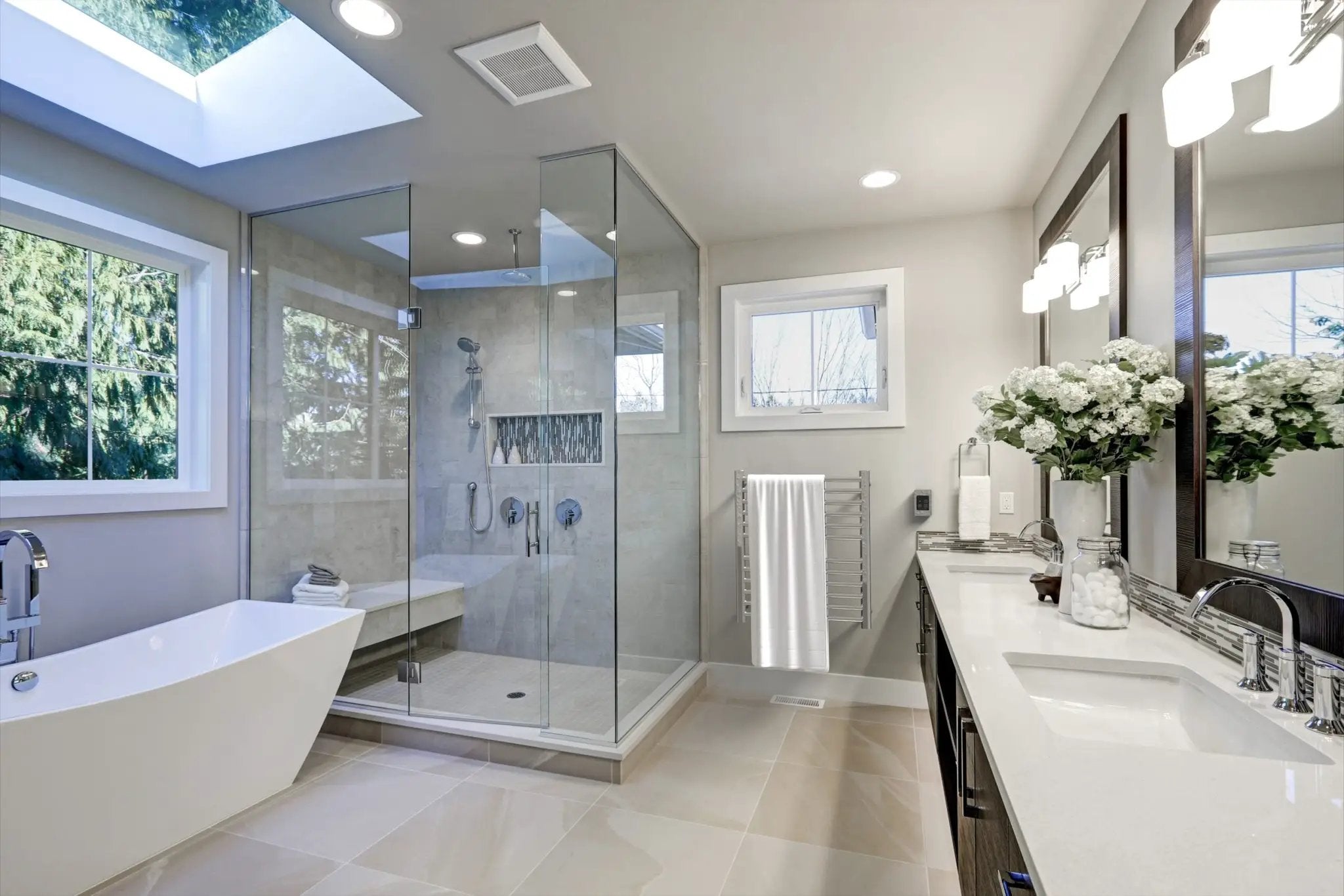 polished towel bars/racks