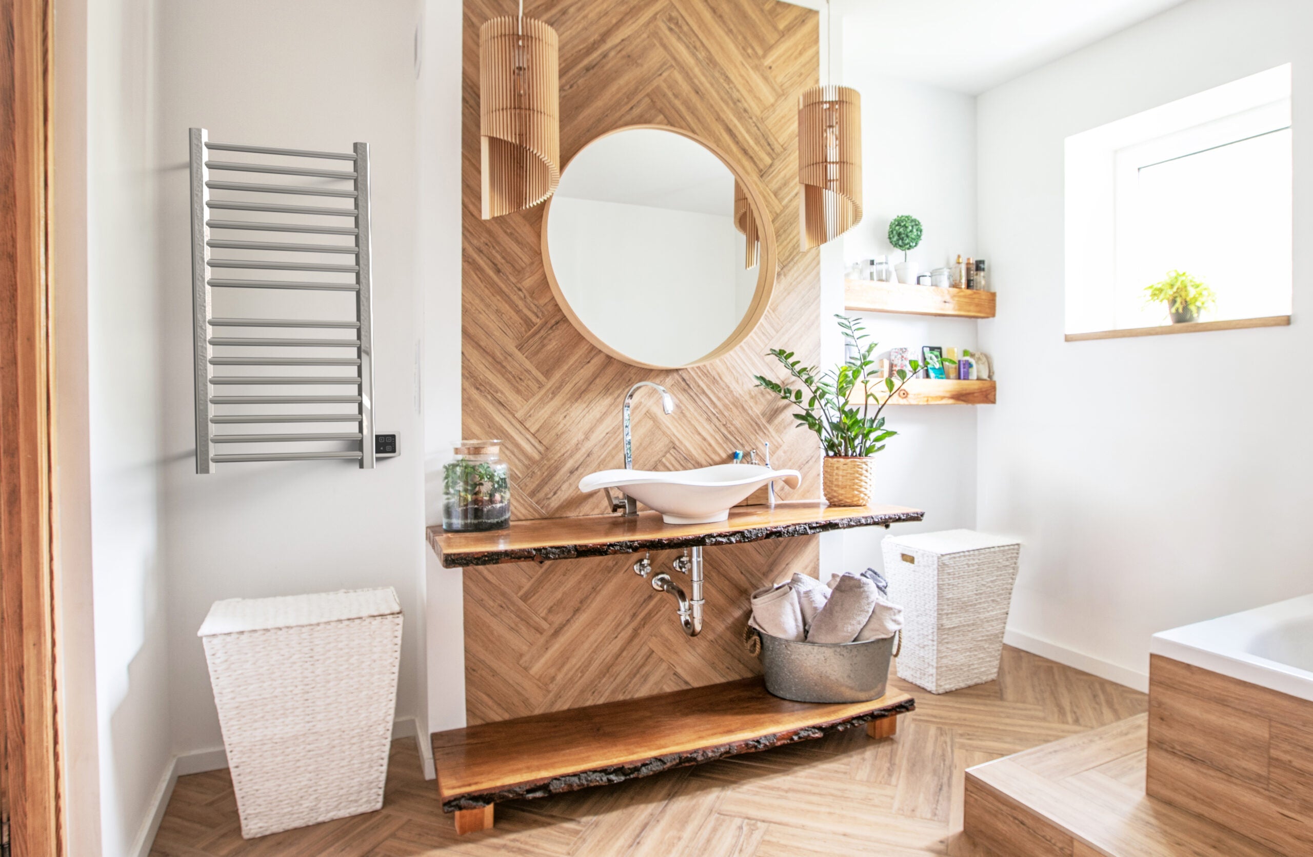 polished towel bars/racks