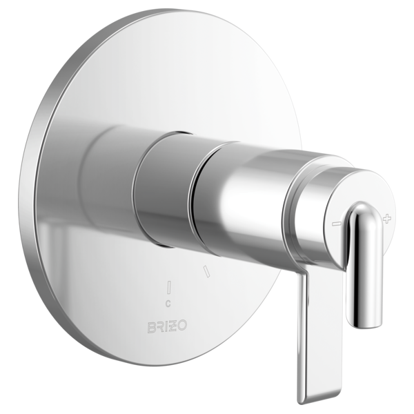 chrome shower valve